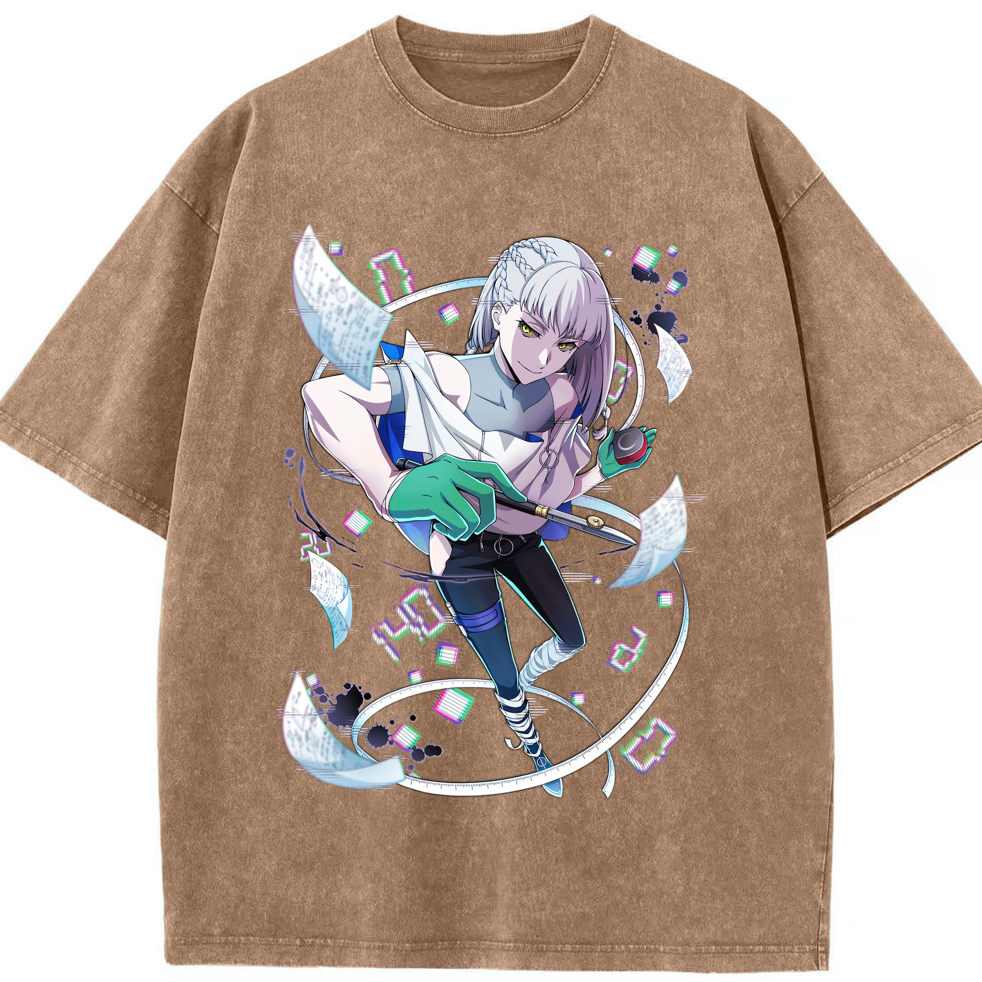（画像用） 文豪ストレイドッグス Bungo Stray Dogs 綿100% ヴィンテージ風 半袖Tシャツ（フロントプリント）