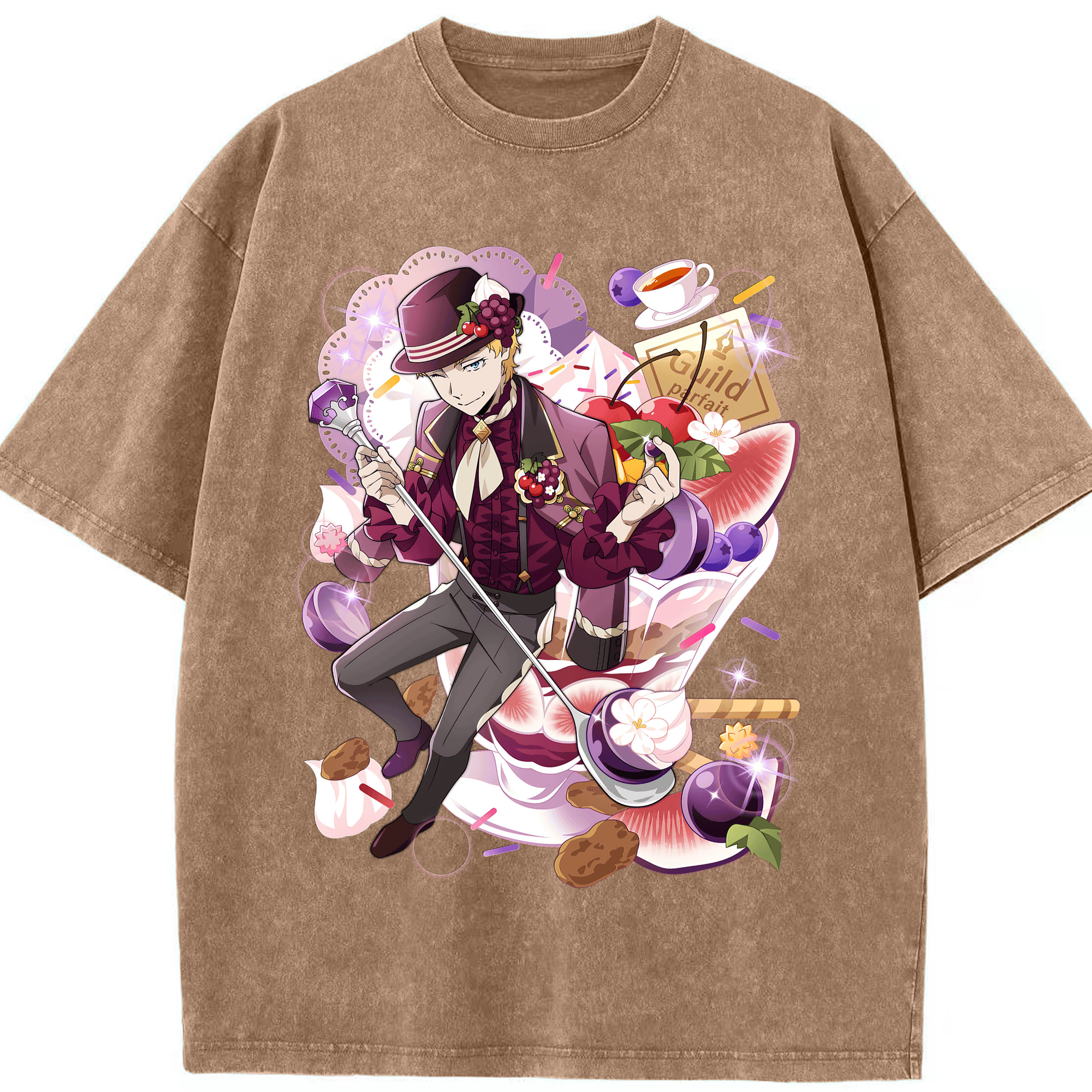 （画像用） 文豪ストレイドッグス Bungo Stray Dogs 綿100% ヴィンテージ風 半袖Tシャツ（フロントプリント）