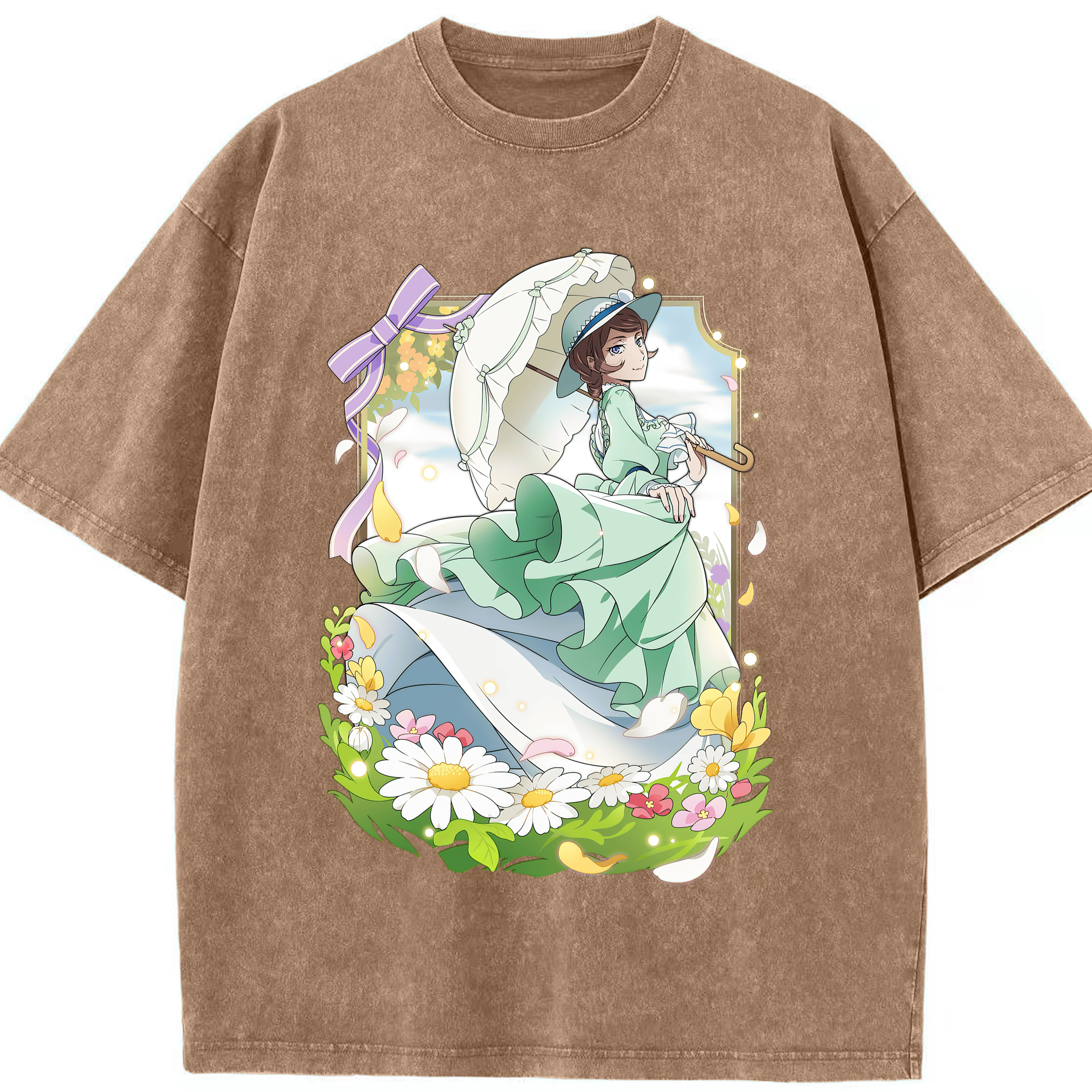 （画像用） 文豪ストレイドッグス Bungo Stray Dogs 綿100% ヴィンテージ風 半袖Tシャツ（フロントプリント）