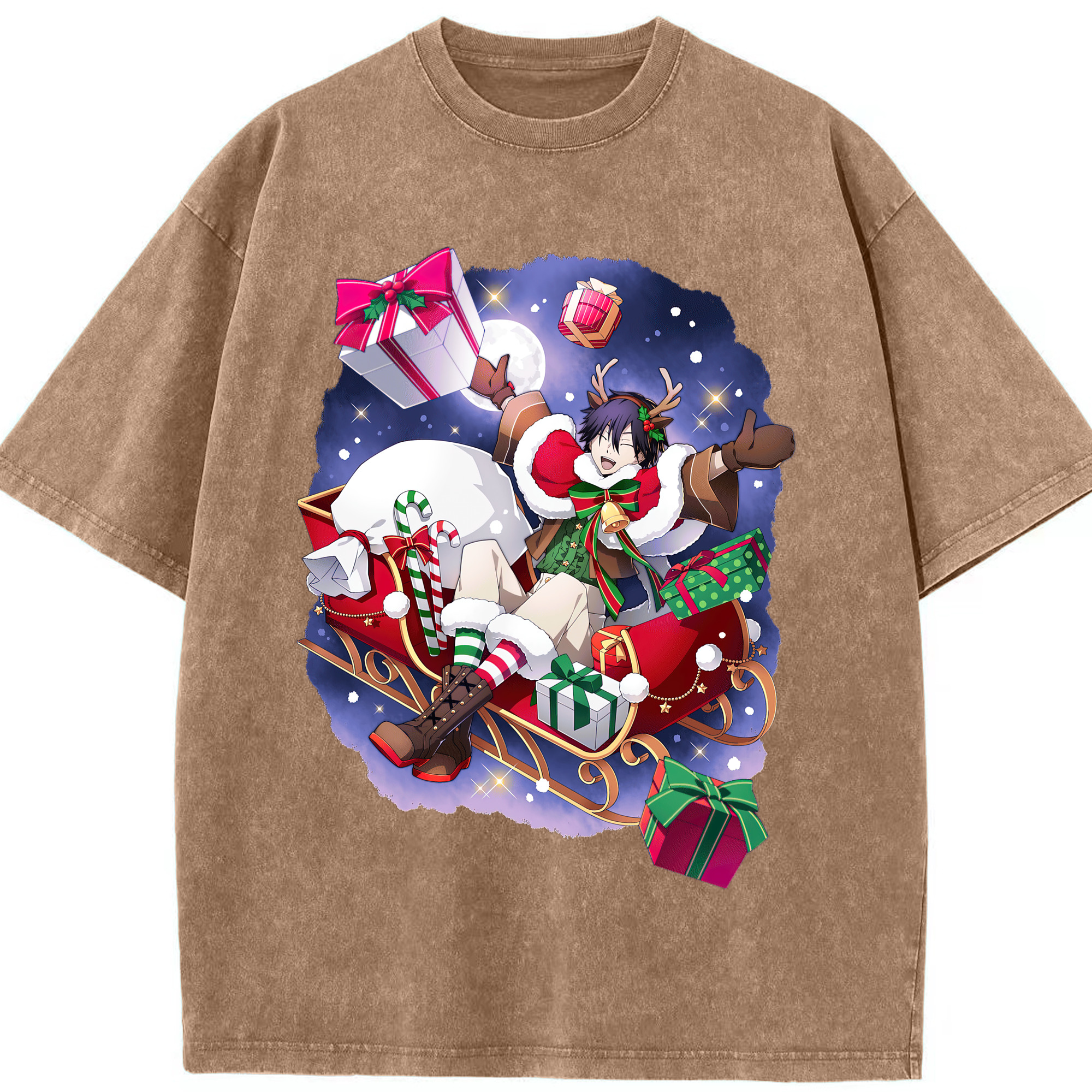（画像用） 文豪ストレイドッグス Bungo Stray Dogs 綿100% ヴィンテージ風 半袖Tシャツ（フロントプリント）