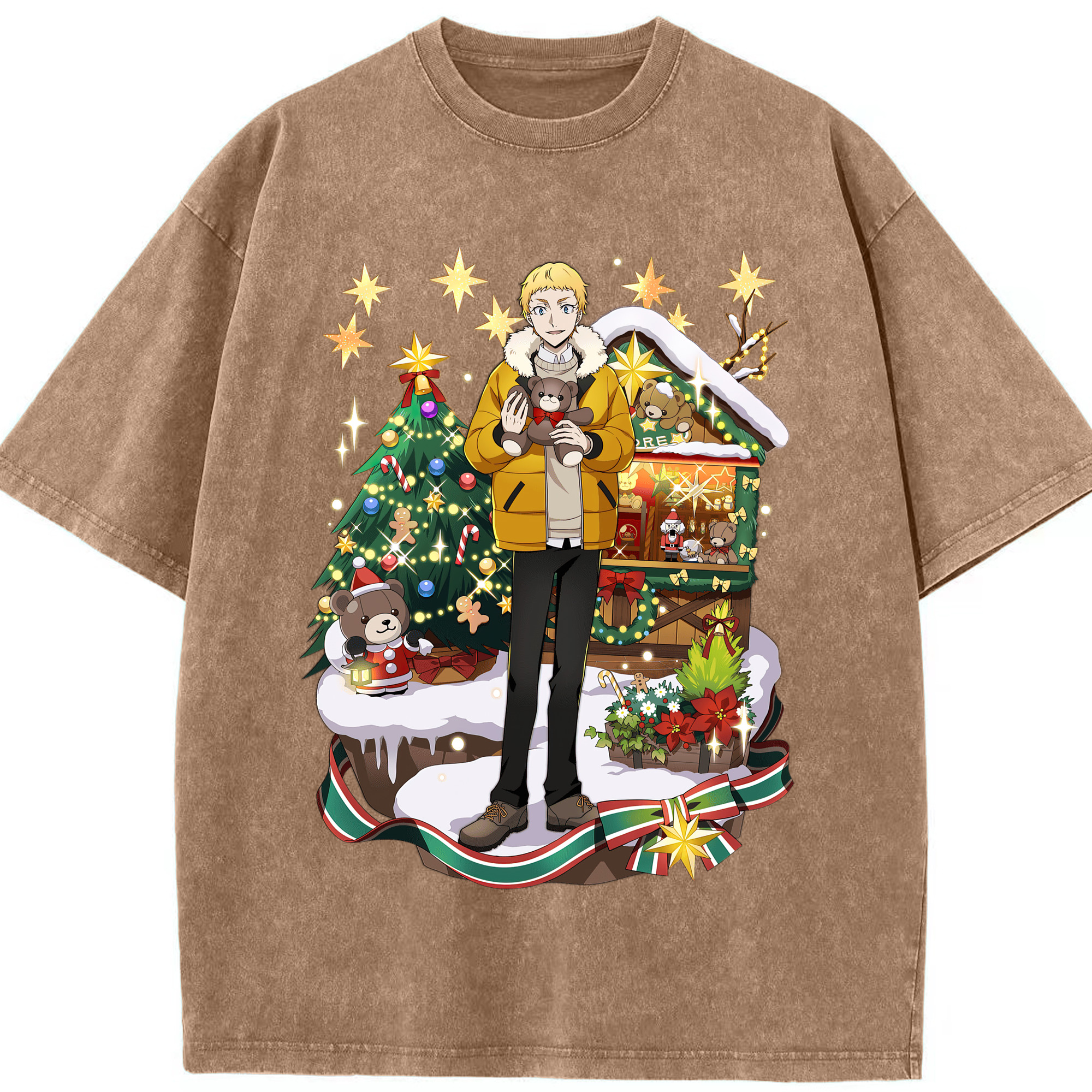 （画像用） 文豪ストレイドッグス Bungo Stray Dogs 綿100% ヴィンテージ風 半袖Tシャツ（フロントプリント）