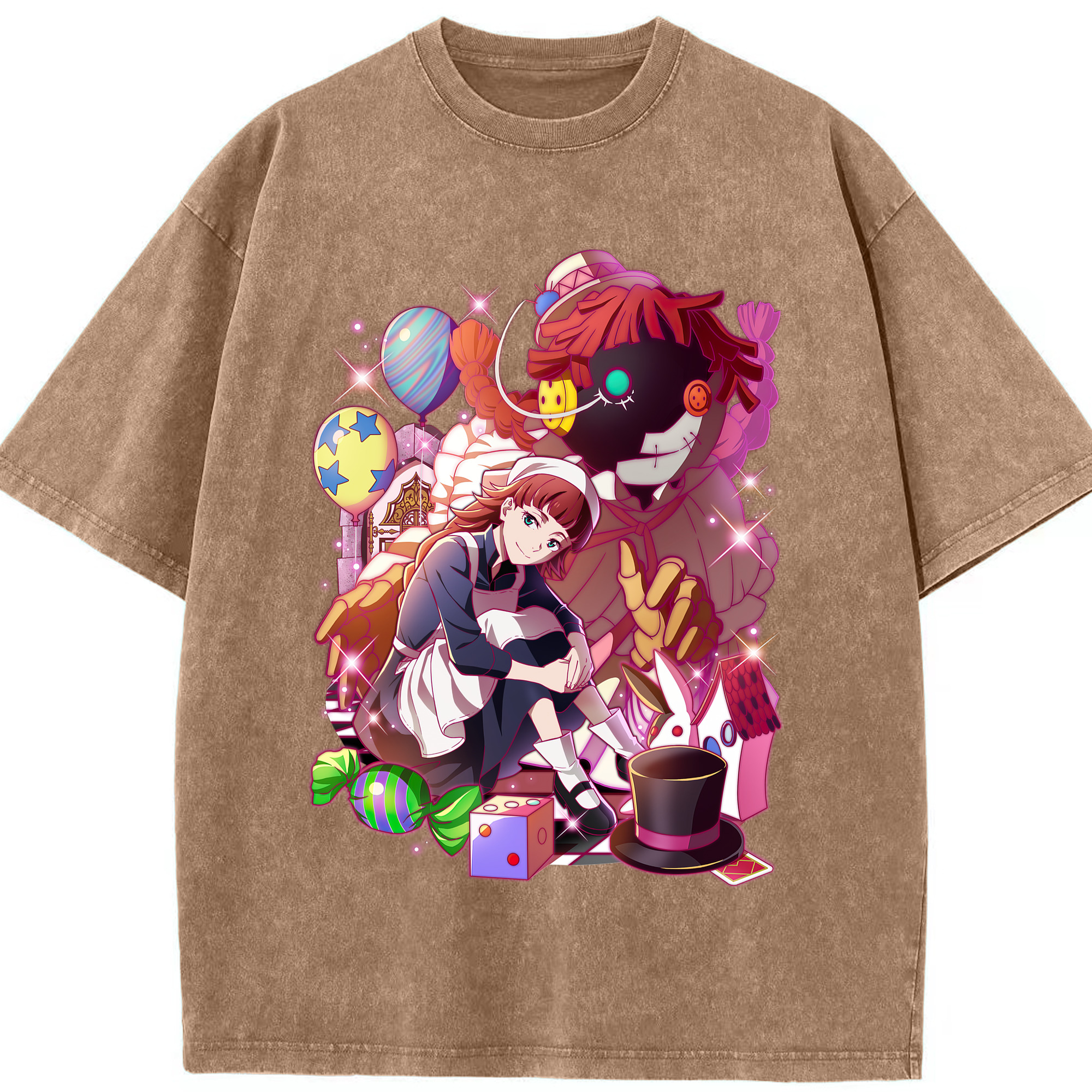 （画像用） 文豪ストレイドッグス Bungo Stray Dogs 綿100% ヴィンテージ風 半袖Tシャツ（フロントプリント）