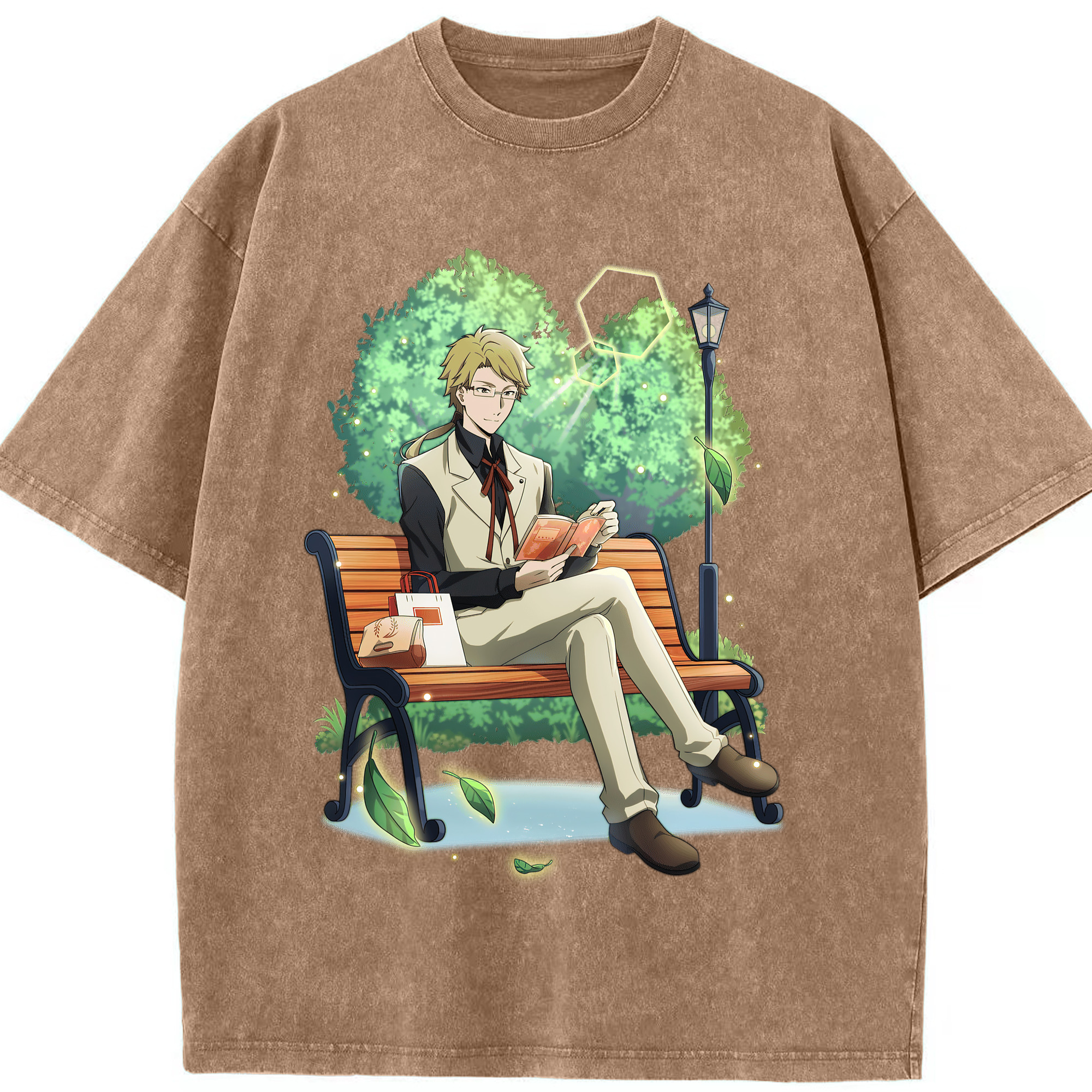 （画像用） 文豪ストレイドッグス Bungo Stray Dogs 綿100% ヴィンテージ風 半袖Tシャツ（フロントプリント）
