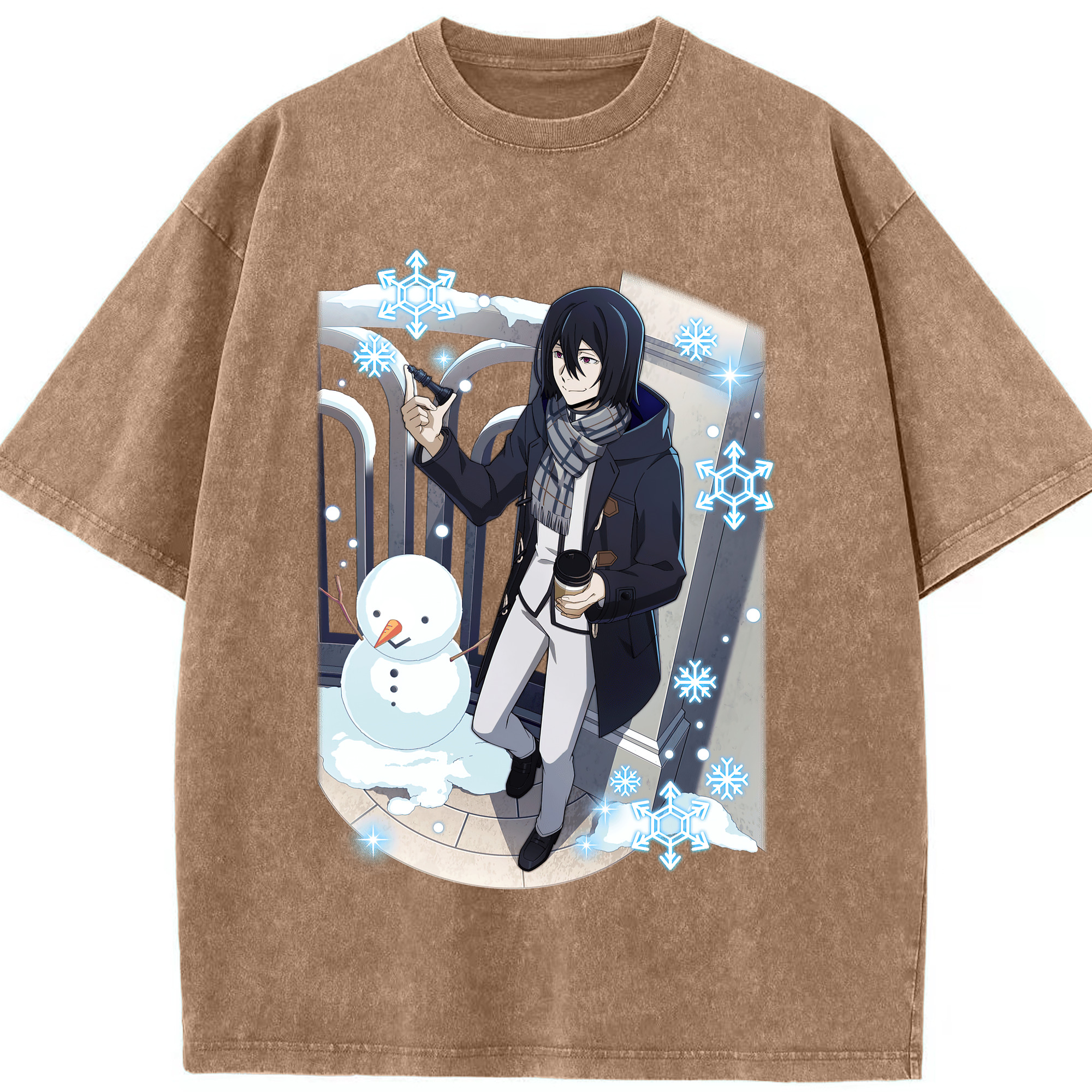 （画像用） 文豪ストレイドッグス Bungo Stray Dogs 綿100% ヴィンテージ風 半袖Tシャツ（フロントプリント）