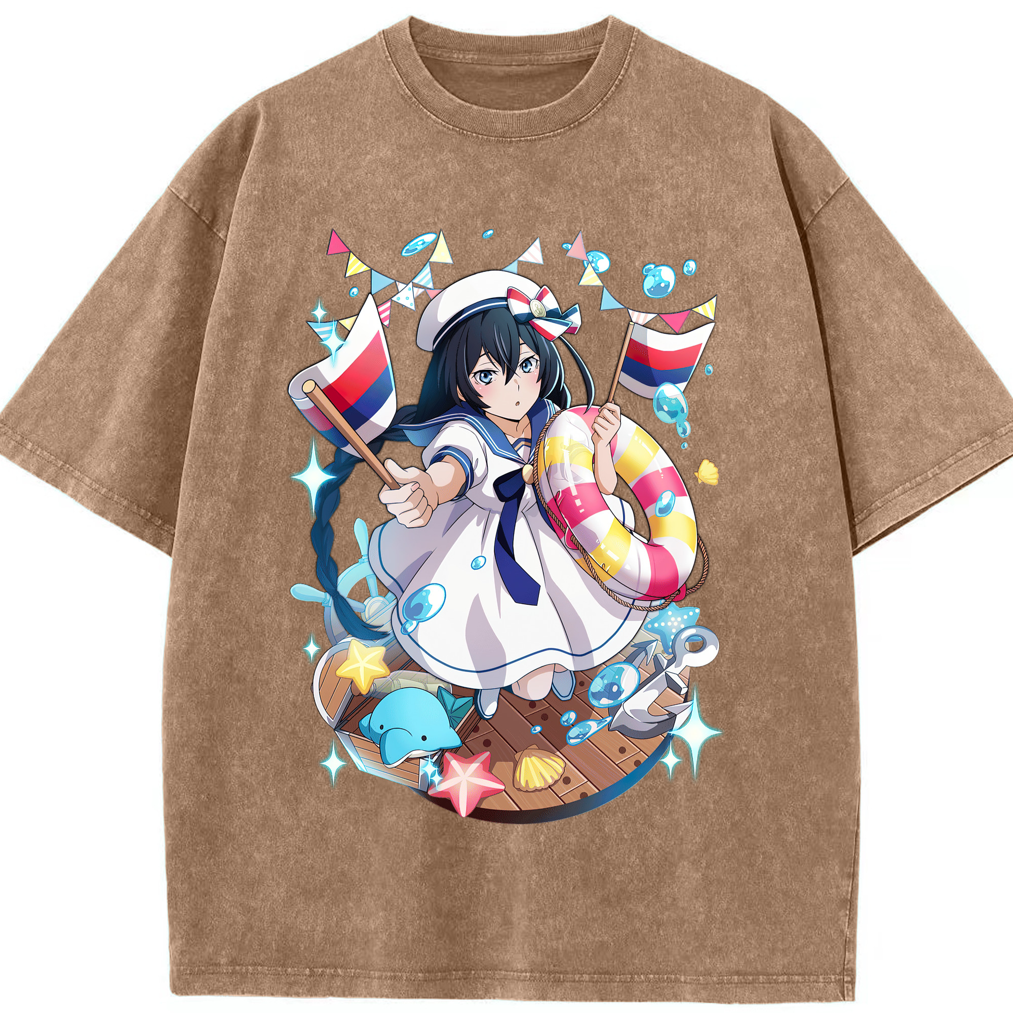 （画像用） 文豪ストレイドッグス Bungo Stray Dogs 綿100% ヴィンテージ風 半袖Tシャツ（フロントプリント）