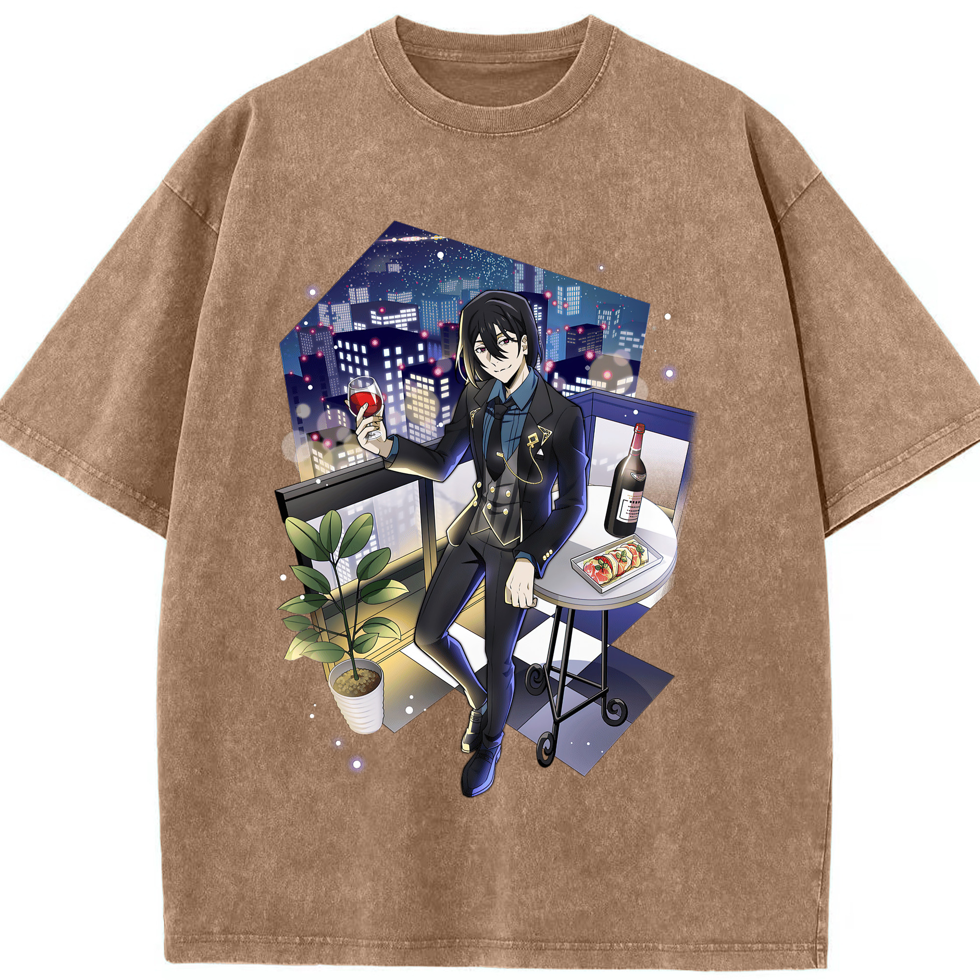 （画像用） 文豪ストレイドッグス Bungo Stray Dogs 綿100% ヴィンテージ風 半袖Tシャツ（フロントプリント）