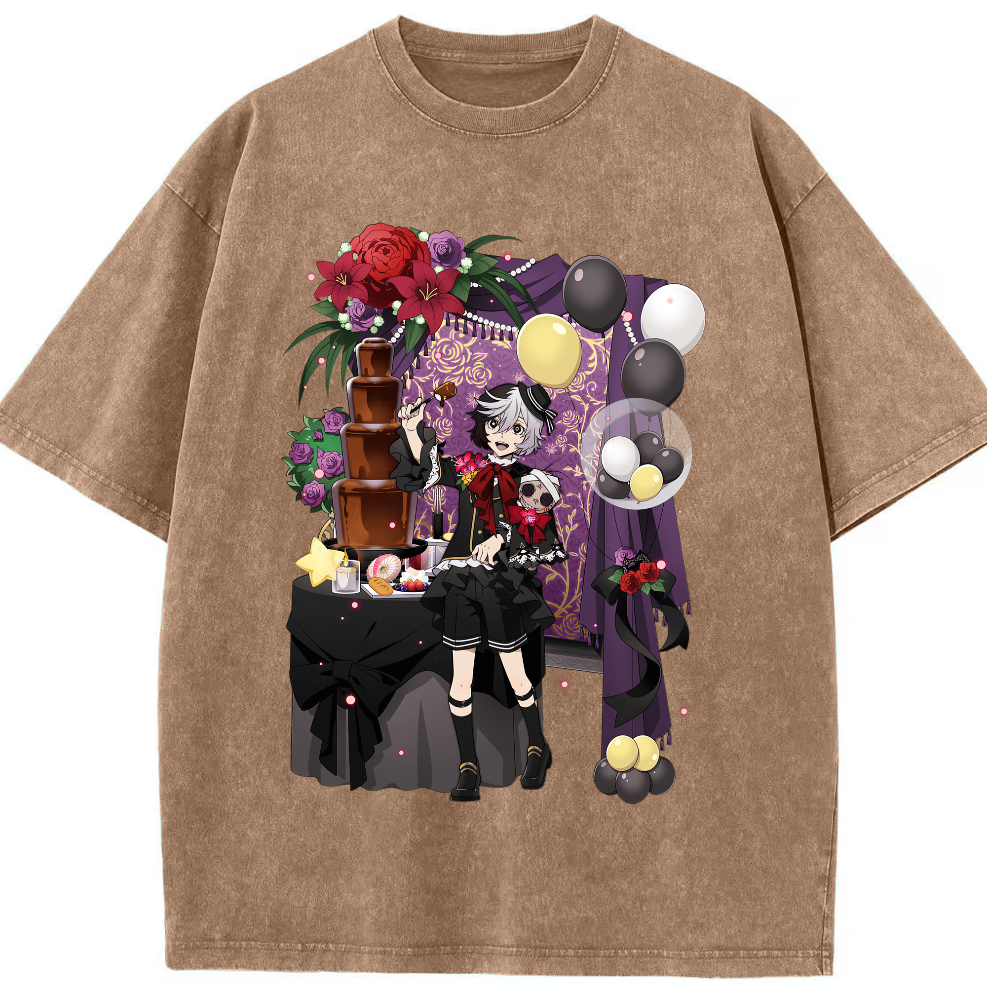（画像用） 文豪ストレイドッグス Bungo Stray Dogs 綿100% ヴィンテージ風 半袖Tシャツ（フロントプリント）