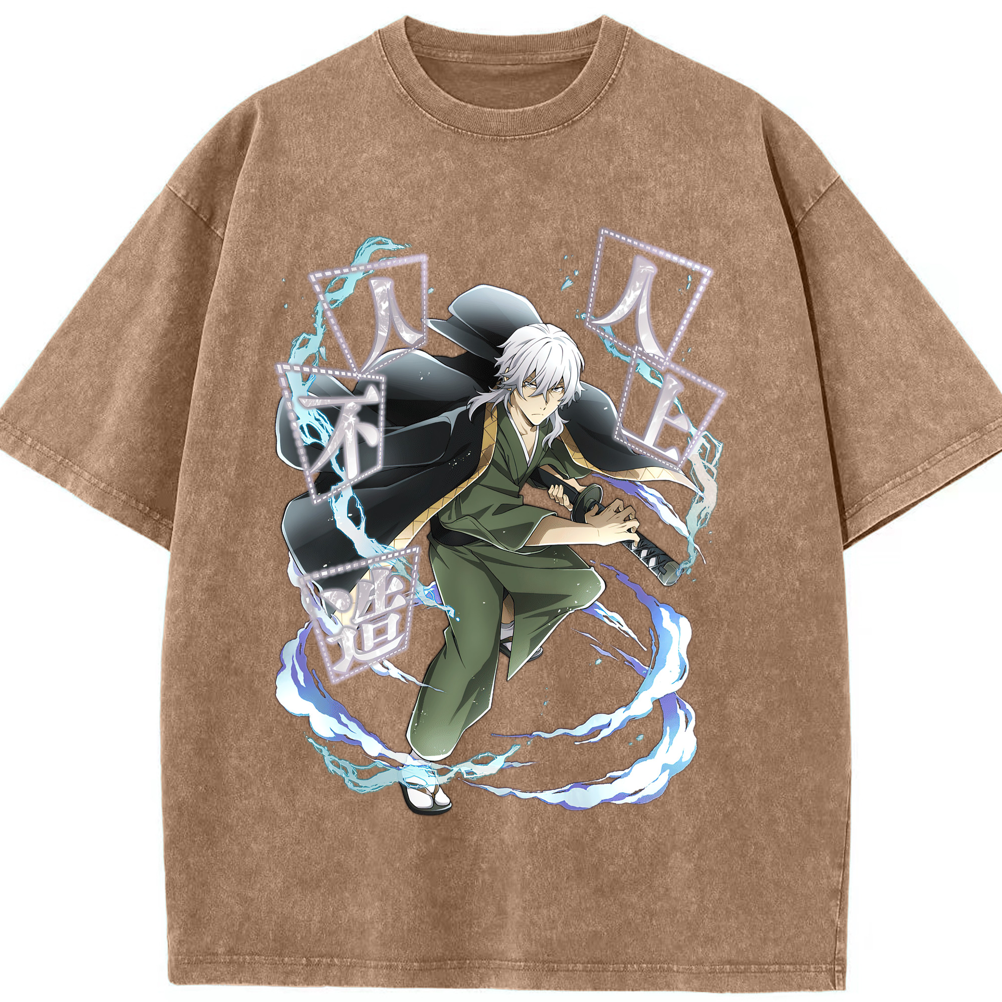 （画像用） 文豪ストレイドッグス Bungo Stray Dogs 綿100% ヴィンテージ風 半袖Tシャツ（フロントプリント）