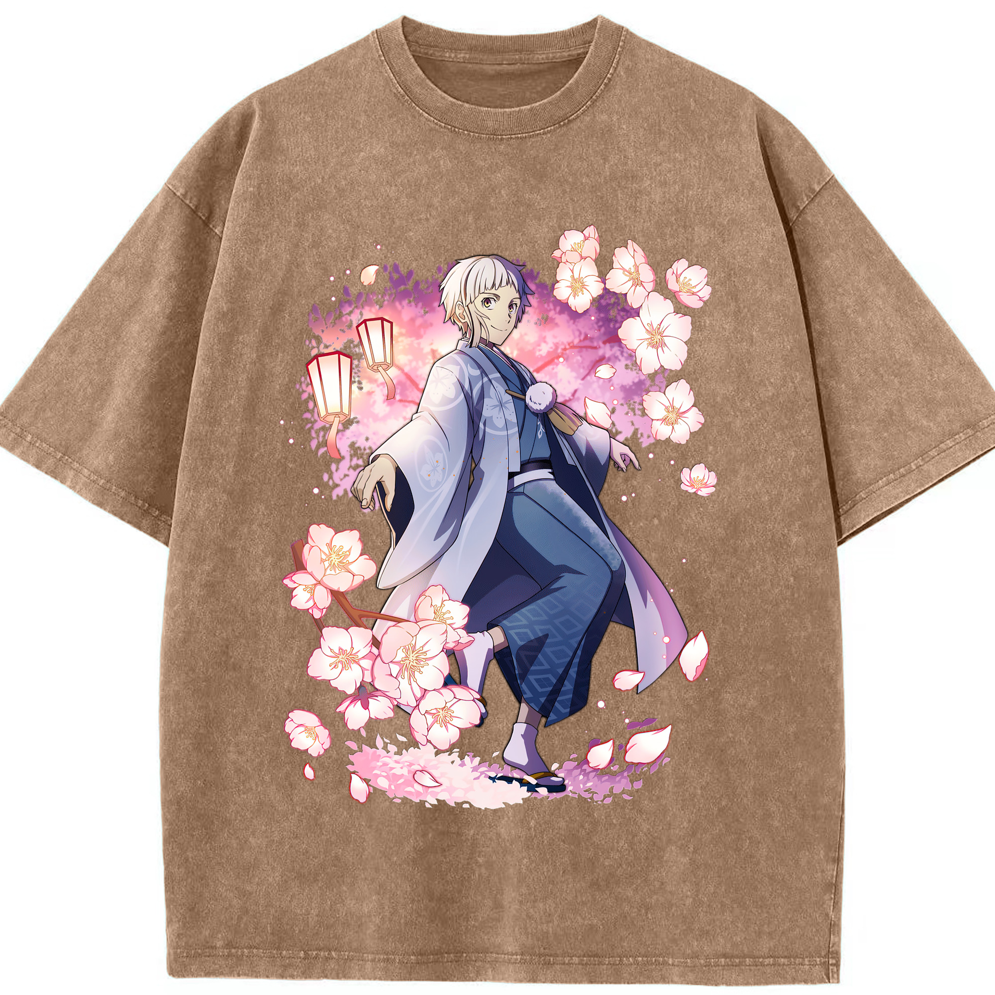 （画像用） 文豪ストレイドッグス Bungo Stray Dogs 綿100% ヴィンテージ風 半袖Tシャツ（フロントプリント）