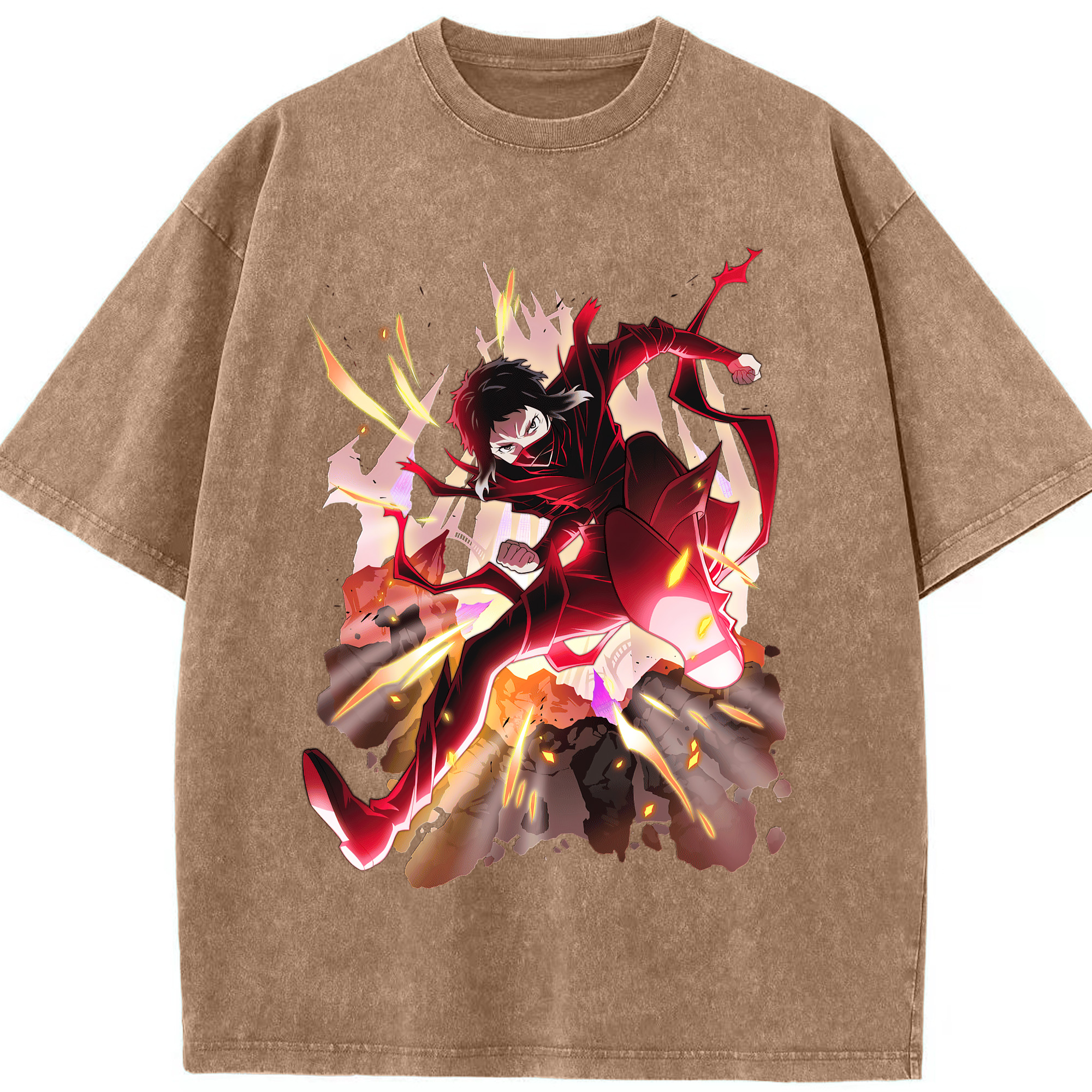 （画像用） 文豪ストレイドッグス Bungo Stray Dogs 綿100% ヴィンテージ風 半袖Tシャツ（フロントプリント）