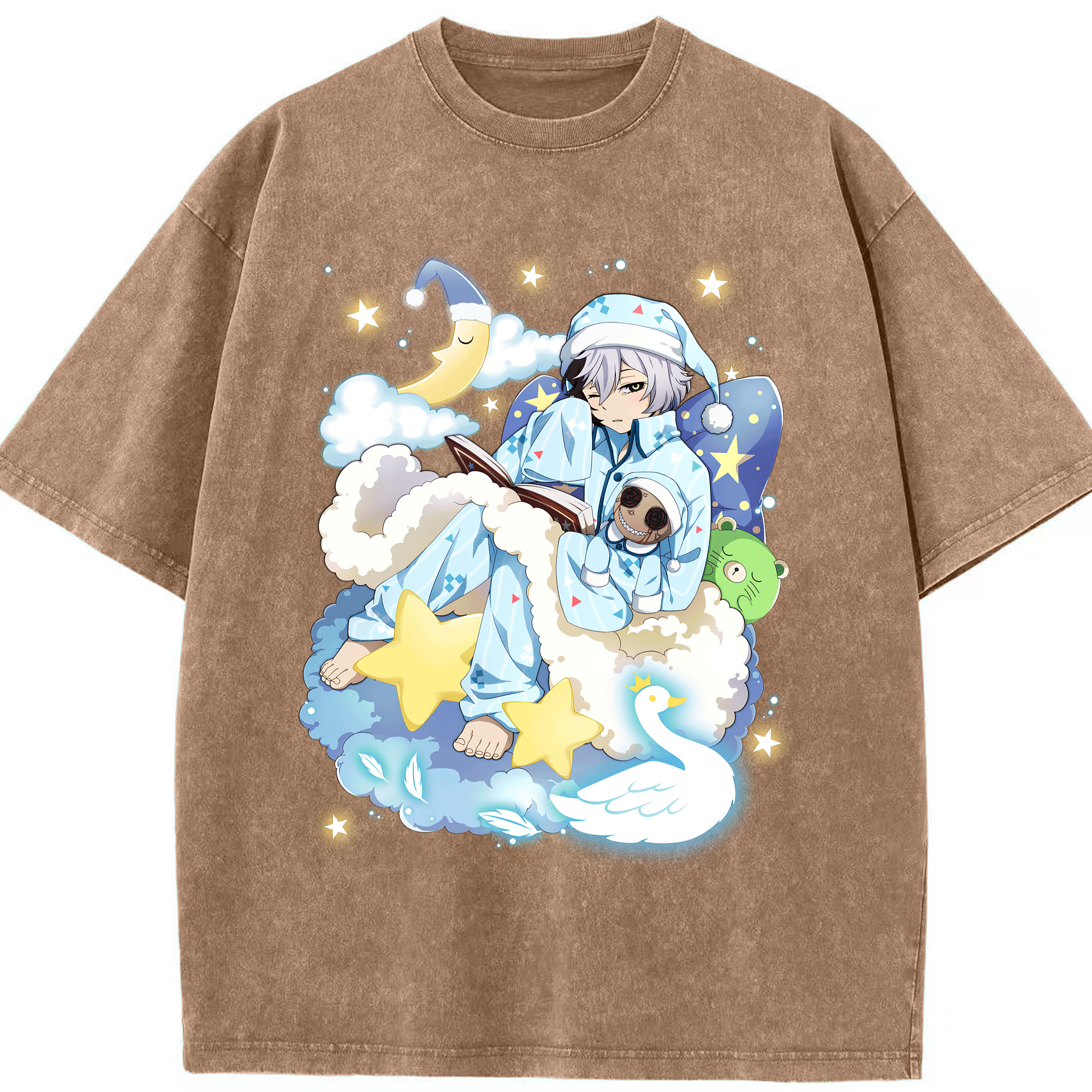 （画像用） 文豪ストレイドッグス Bungo Stray Dogs 綿100% ヴィンテージ風 半袖Tシャツ（フロントプリント）