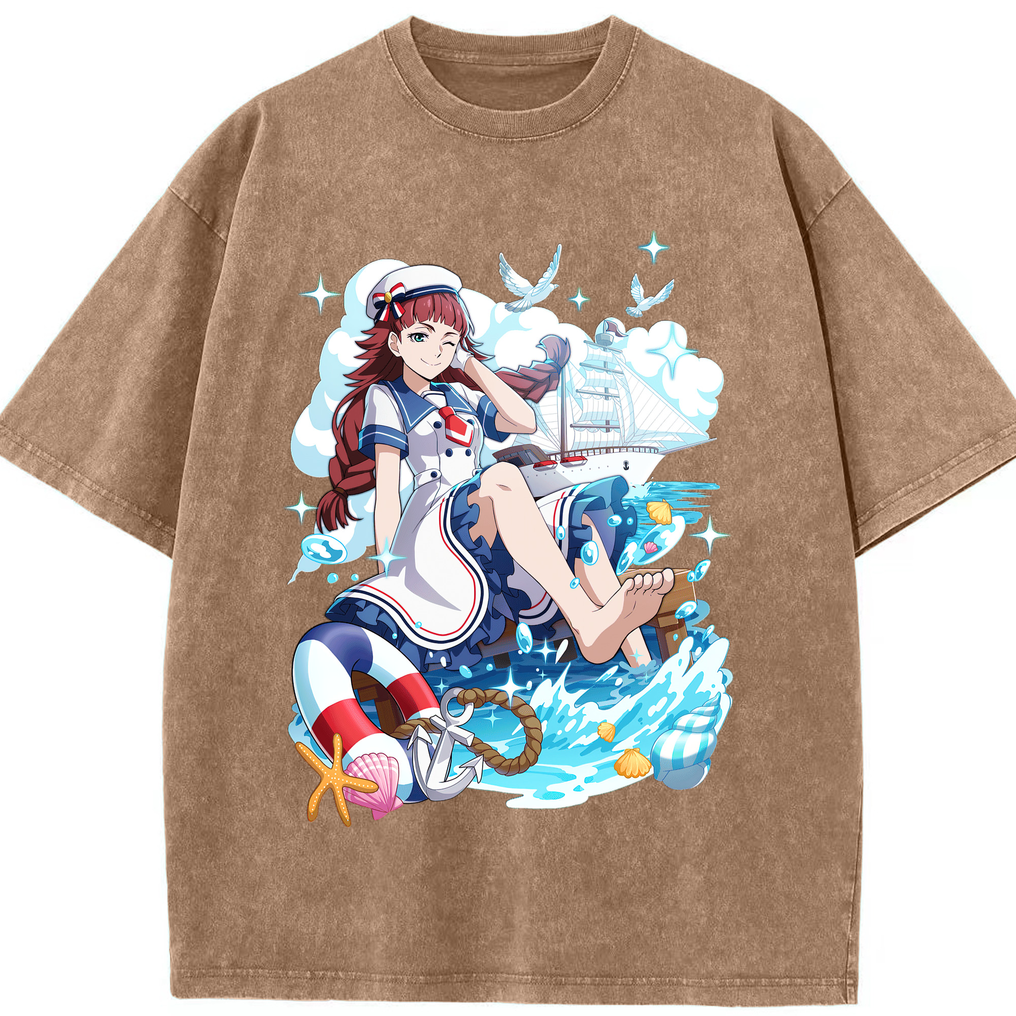 （画像用） 文豪ストレイドッグス Bungo Stray Dogs 綿100% ヴィンテージ風 半袖Tシャツ（フロントプリント）