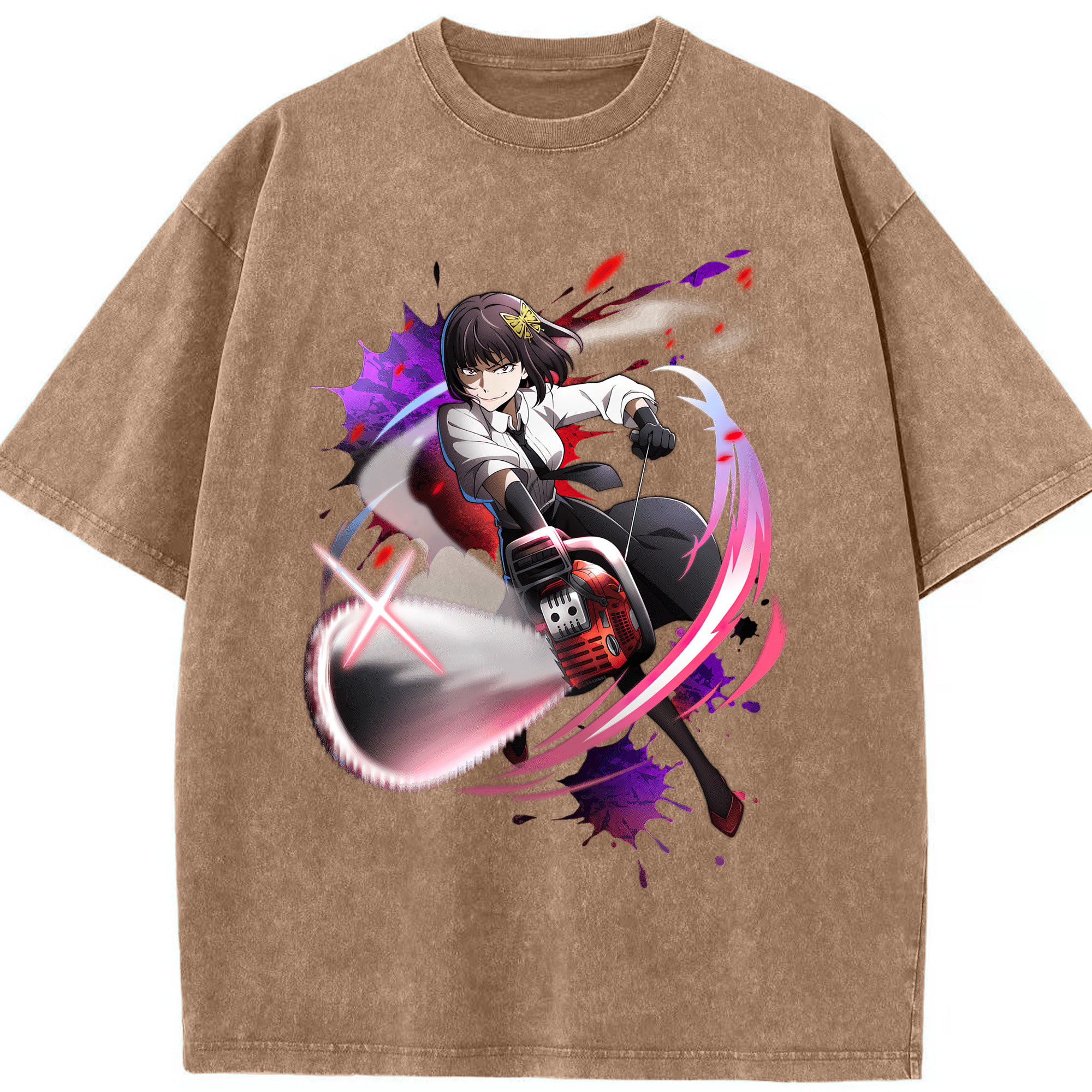 （画像用） 文豪ストレイドッグス Bungo Stray Dogs 綿100% ヴィンテージ風 半袖Tシャツ（フロントプリント）