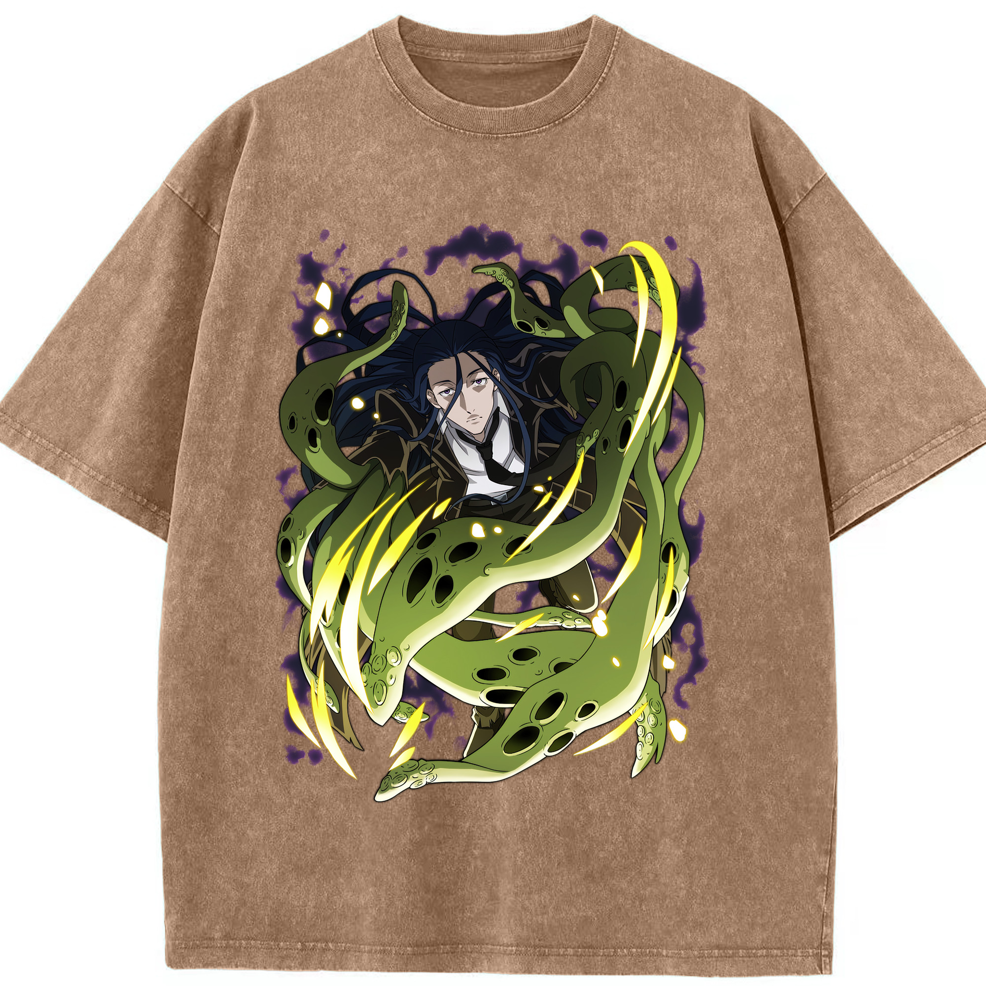 （画像用） 文豪ストレイドッグス Bungo Stray Dogs 綿100% ヴィンテージ風 半袖Tシャツ（フロントプリント）