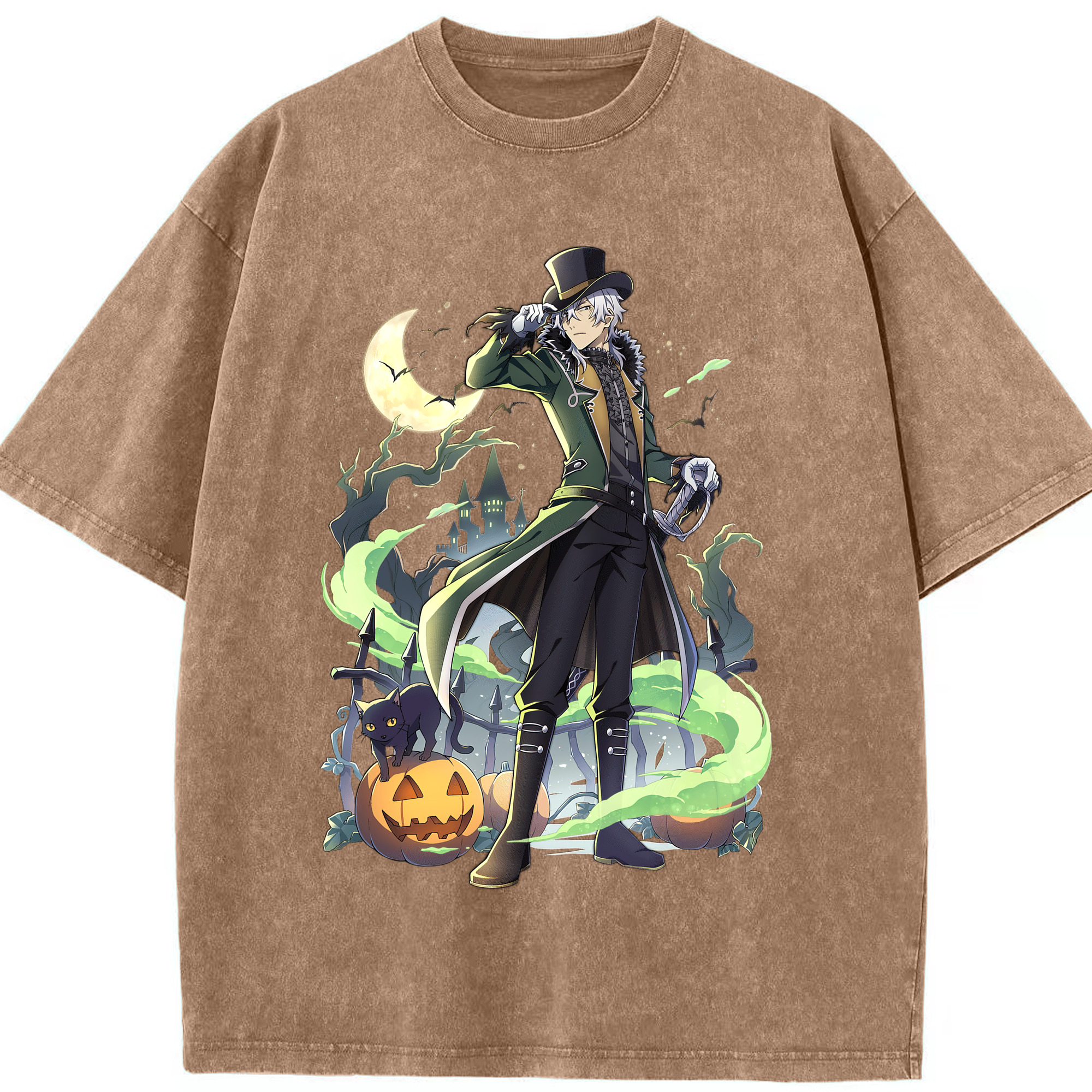 （画像用） 文豪ストレイドッグス Bungo Stray Dogs 綿100% ヴィンテージ風 半袖Tシャツ（フロントプリント）