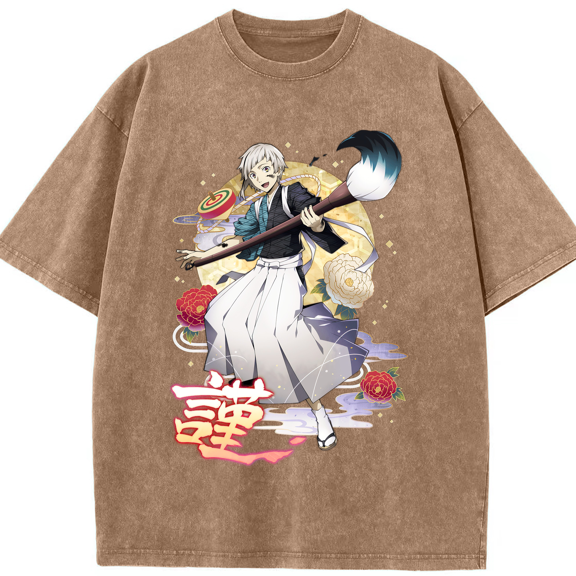 （画像用） 文豪ストレイドッグス Bungo Stray Dogs 綿100% ヴィンテージ風 半袖Tシャツ（フロントプリント）
