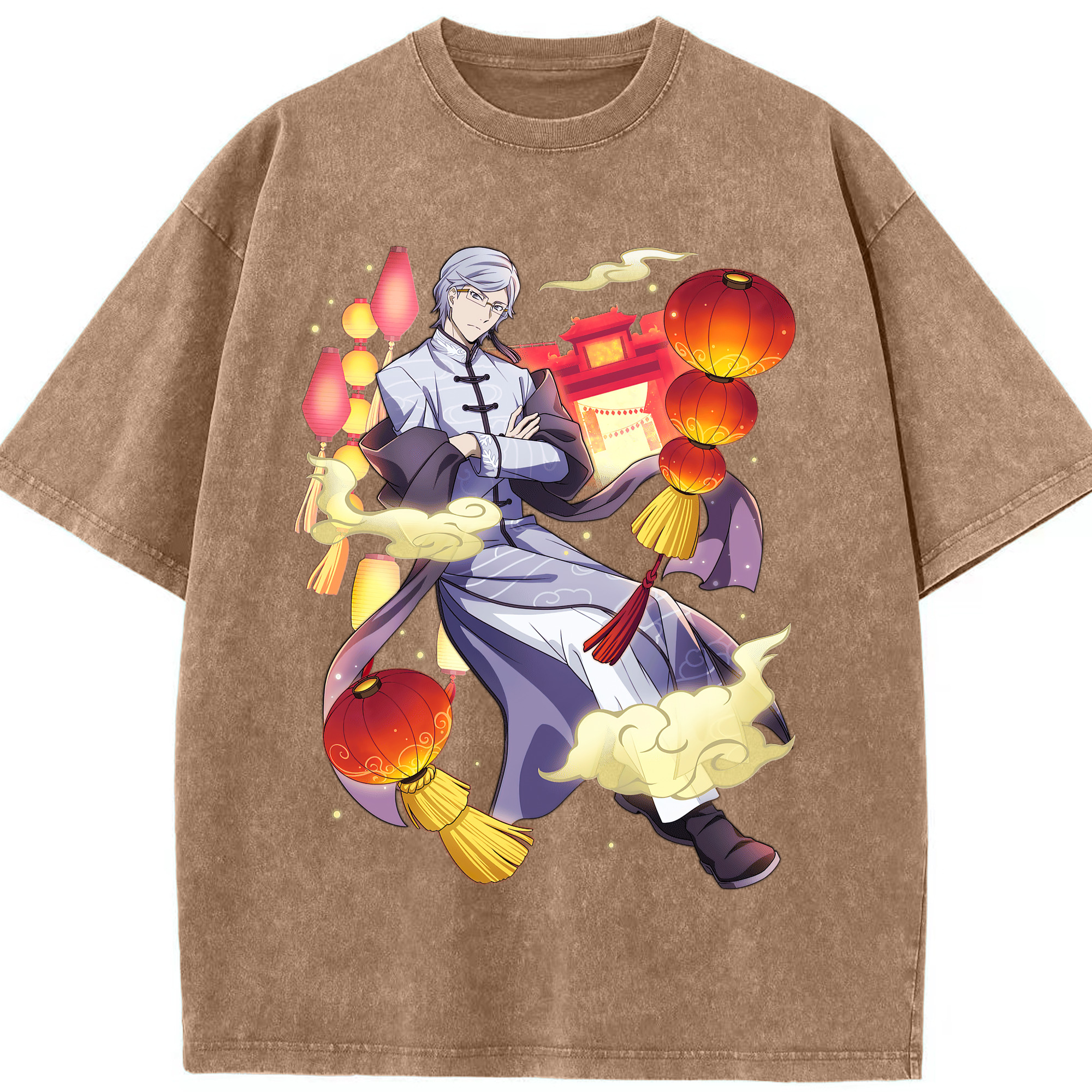 （画像用） 文豪ストレイドッグス Bungo Stray Dogs 綿100% ヴィンテージ風 半袖Tシャツ（フロントプリント）