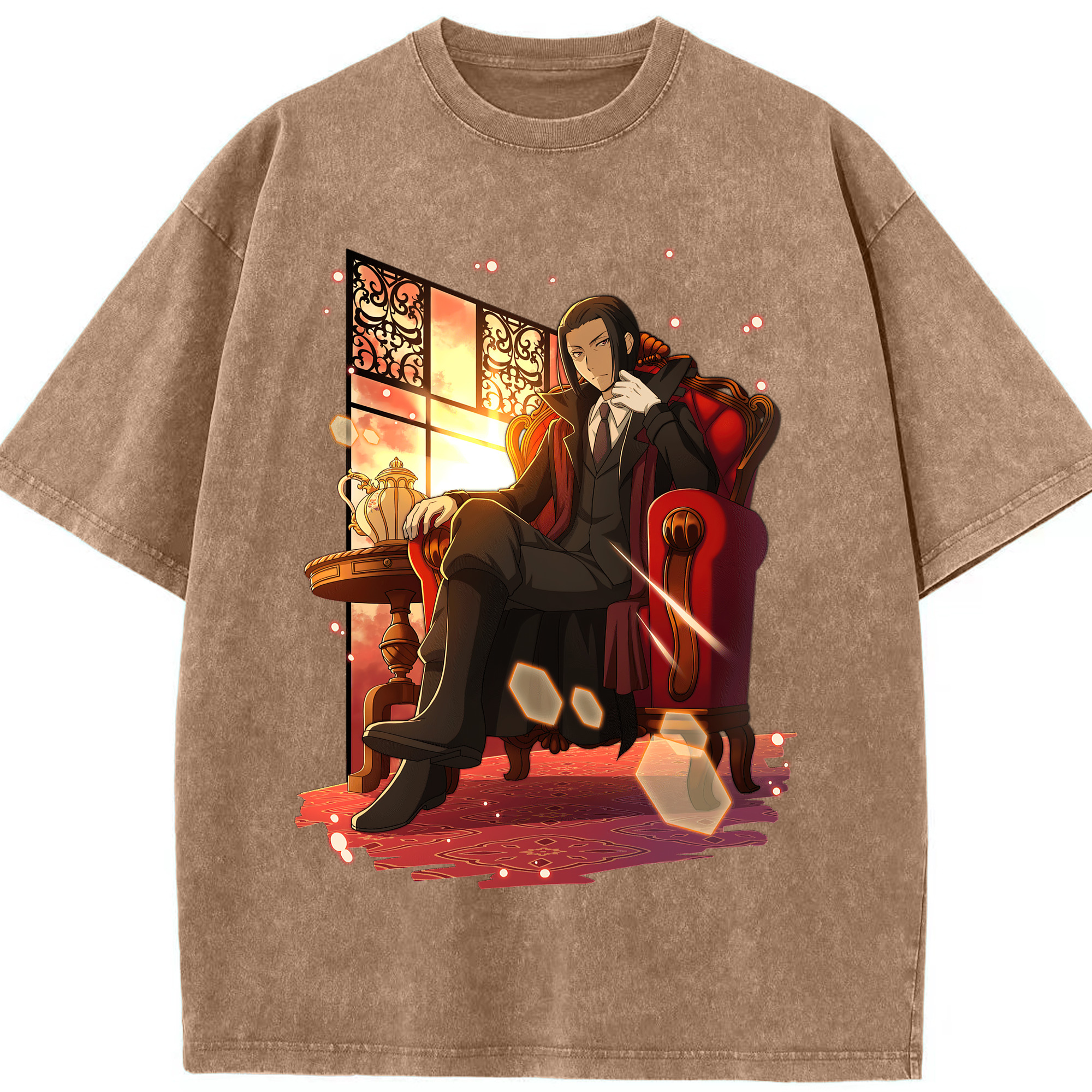 （画像用） 文豪ストレイドッグス Bungo Stray Dogs 綿100% ヴィンテージ風 半袖Tシャツ（フロントプリント）