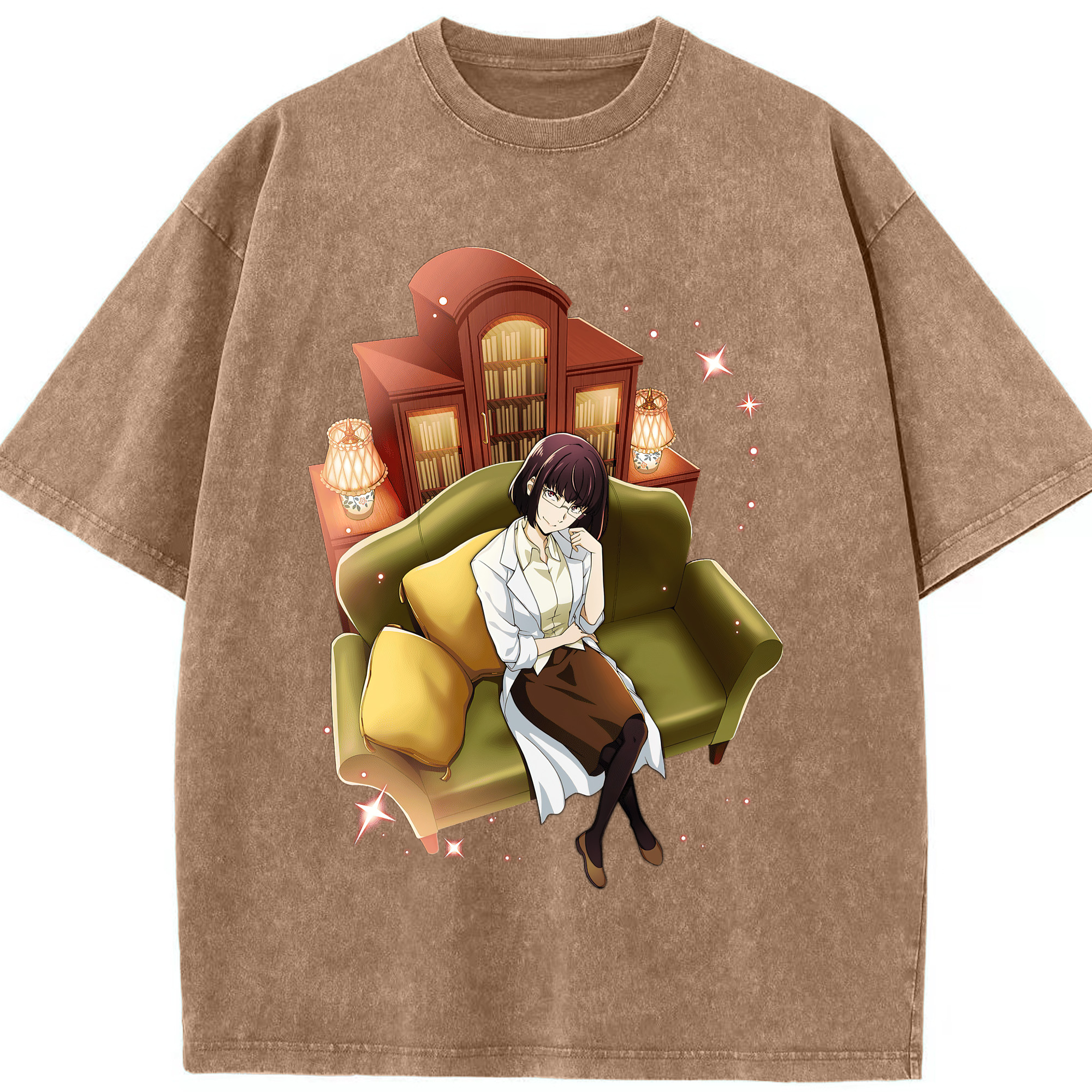 （画像用） 文豪ストレイドッグス Bungo Stray Dogs 綿100% ヴィンテージ風 半袖Tシャツ（フロントプリント）