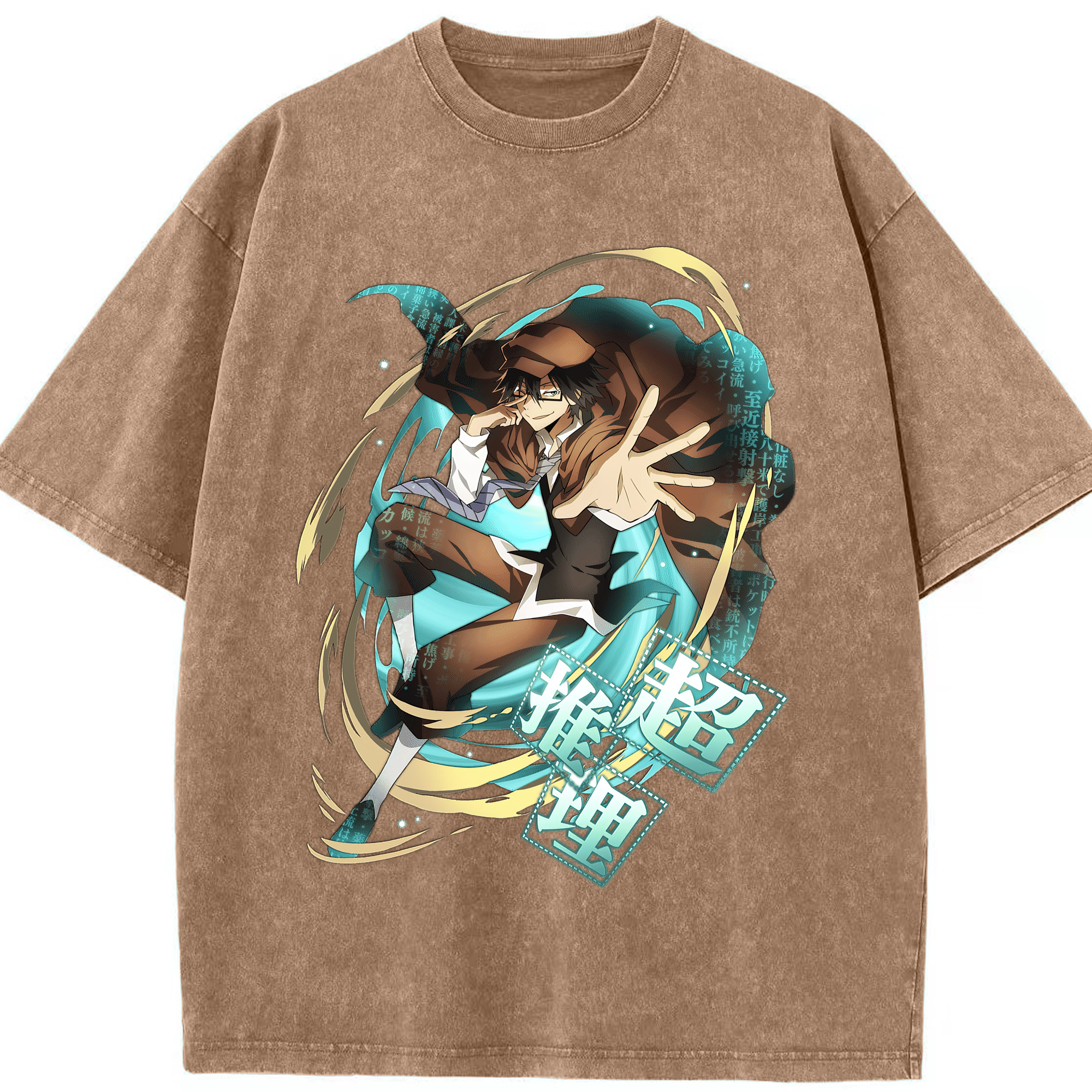 （画像用） 文豪ストレイドッグス Bungo Stray Dogs 綿100% ヴィンテージ風 半袖Tシャツ（フロントプリント）