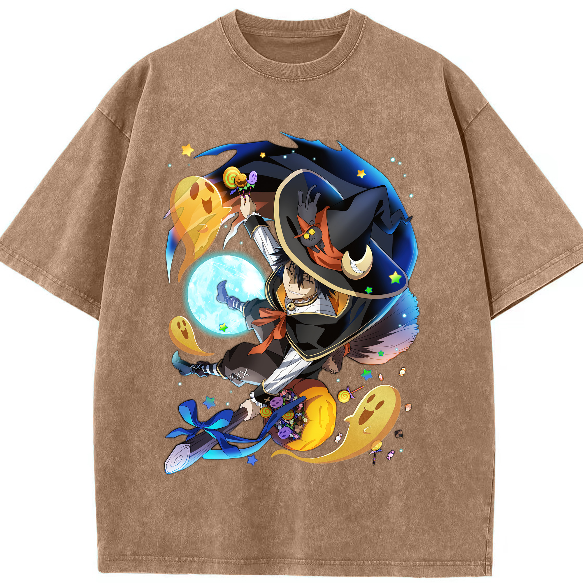 （画像用） 文豪ストレイドッグス Bungo Stray Dogs 綿100% ヴィンテージ風 半袖Tシャツ（フロントプリント）