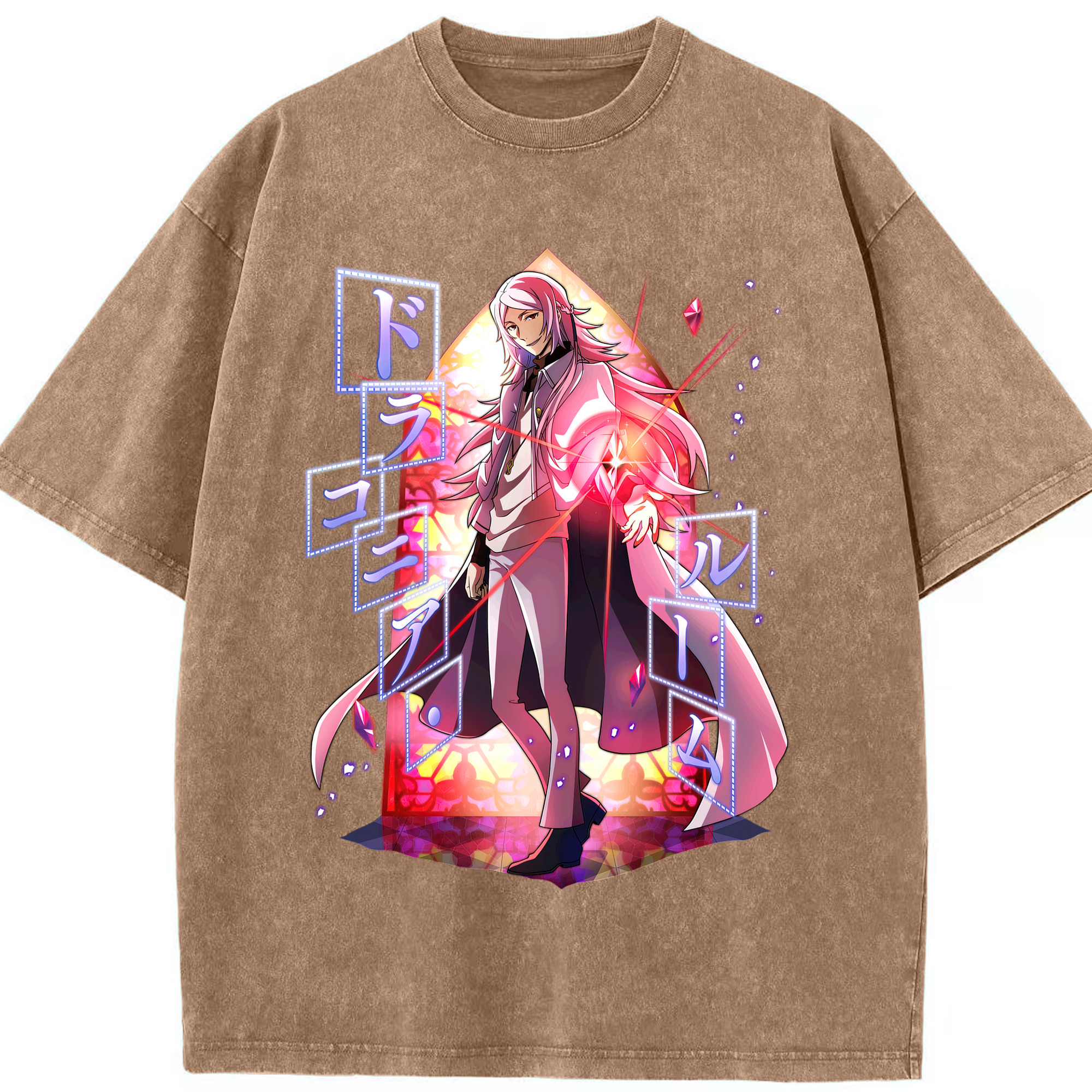 （画像用） 文豪ストレイドッグス Bungo Stray Dogs 綿100% ヴィンテージ風 半袖Tシャツ（フロントプリント）