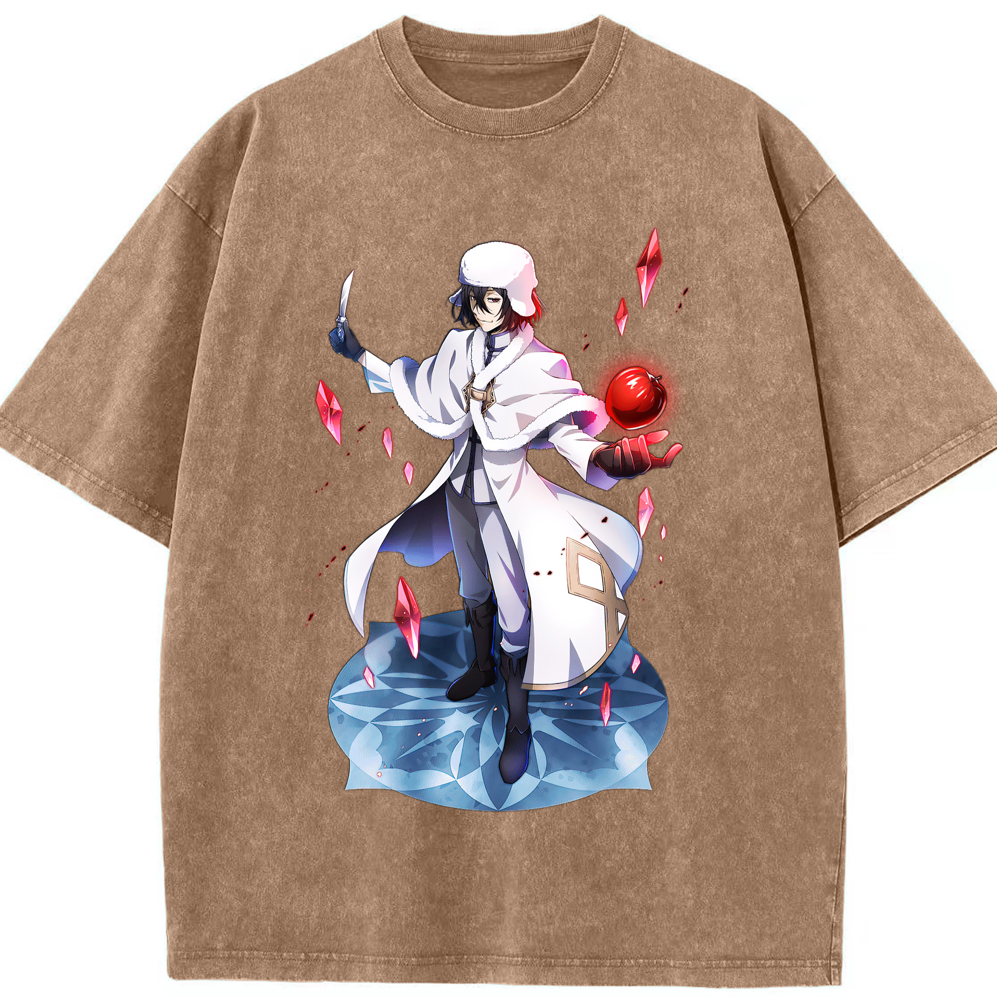 （画像用） 文豪ストレイドッグス Bungo Stray Dogs 綿100% ヴィンテージ風 半袖Tシャツ（フロントプリント）