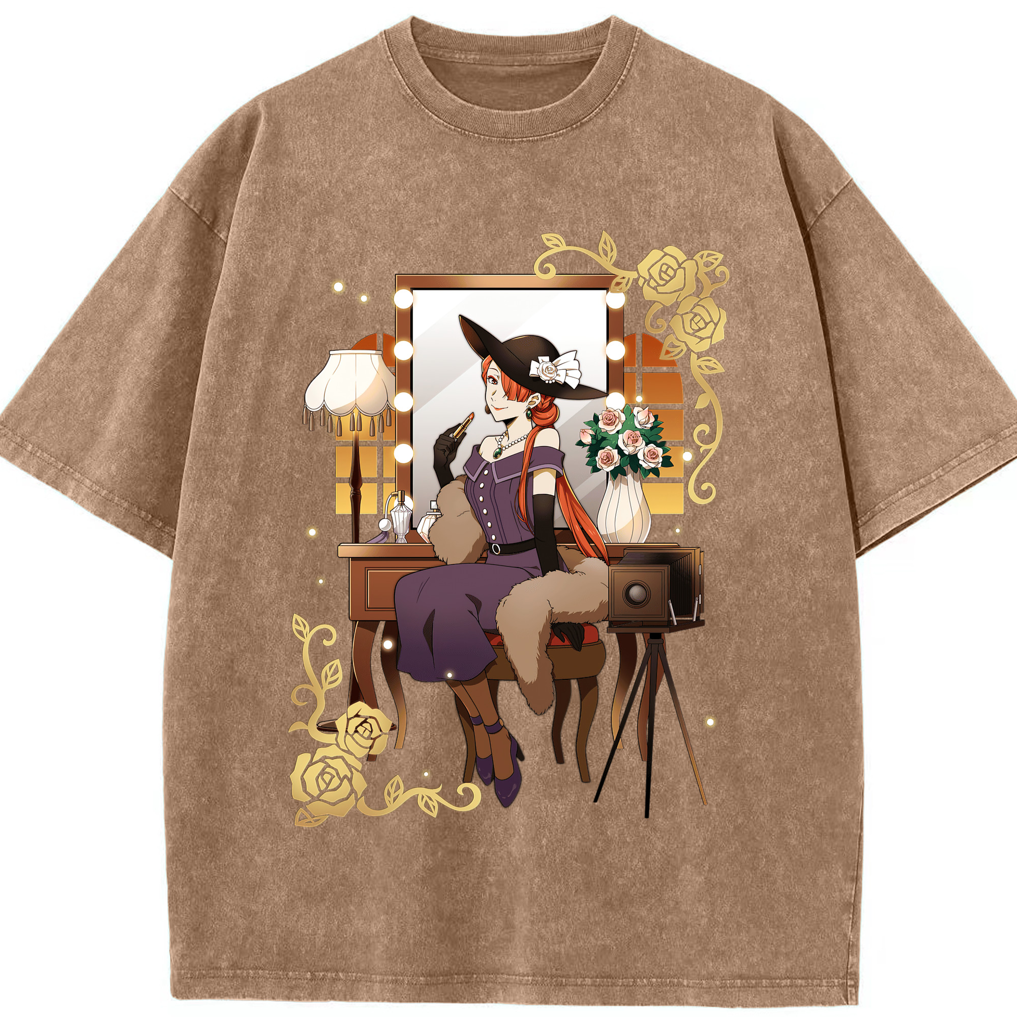 （画像用） 文豪ストレイドッグス Bungo Stray Dogs 綿100% ヴィンテージ風 半袖Tシャツ（フロントプリント）