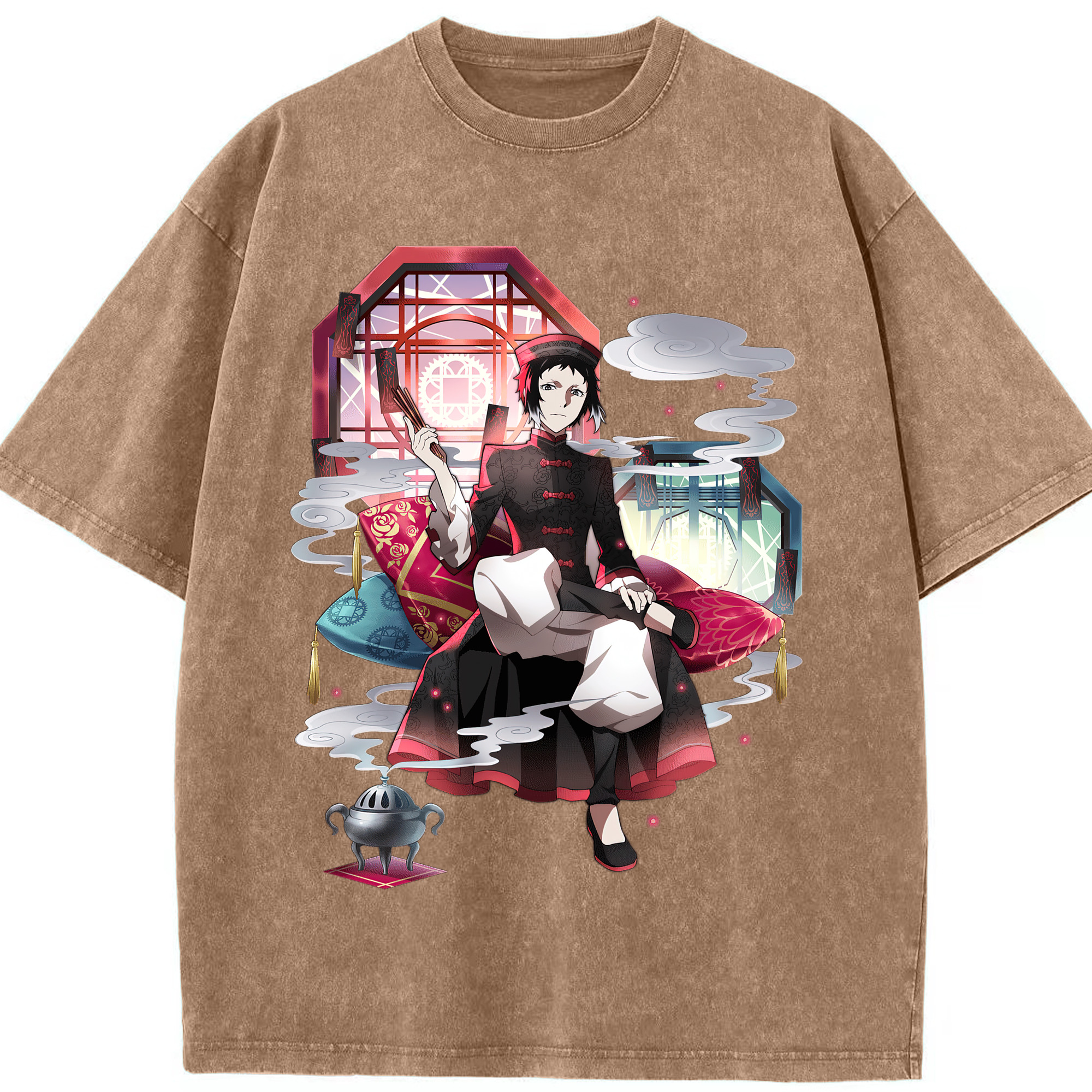（画像用） 文豪ストレイドッグス Bungo Stray Dogs 綿100% ヴィンテージ風 半袖Tシャツ（フロントプリント）