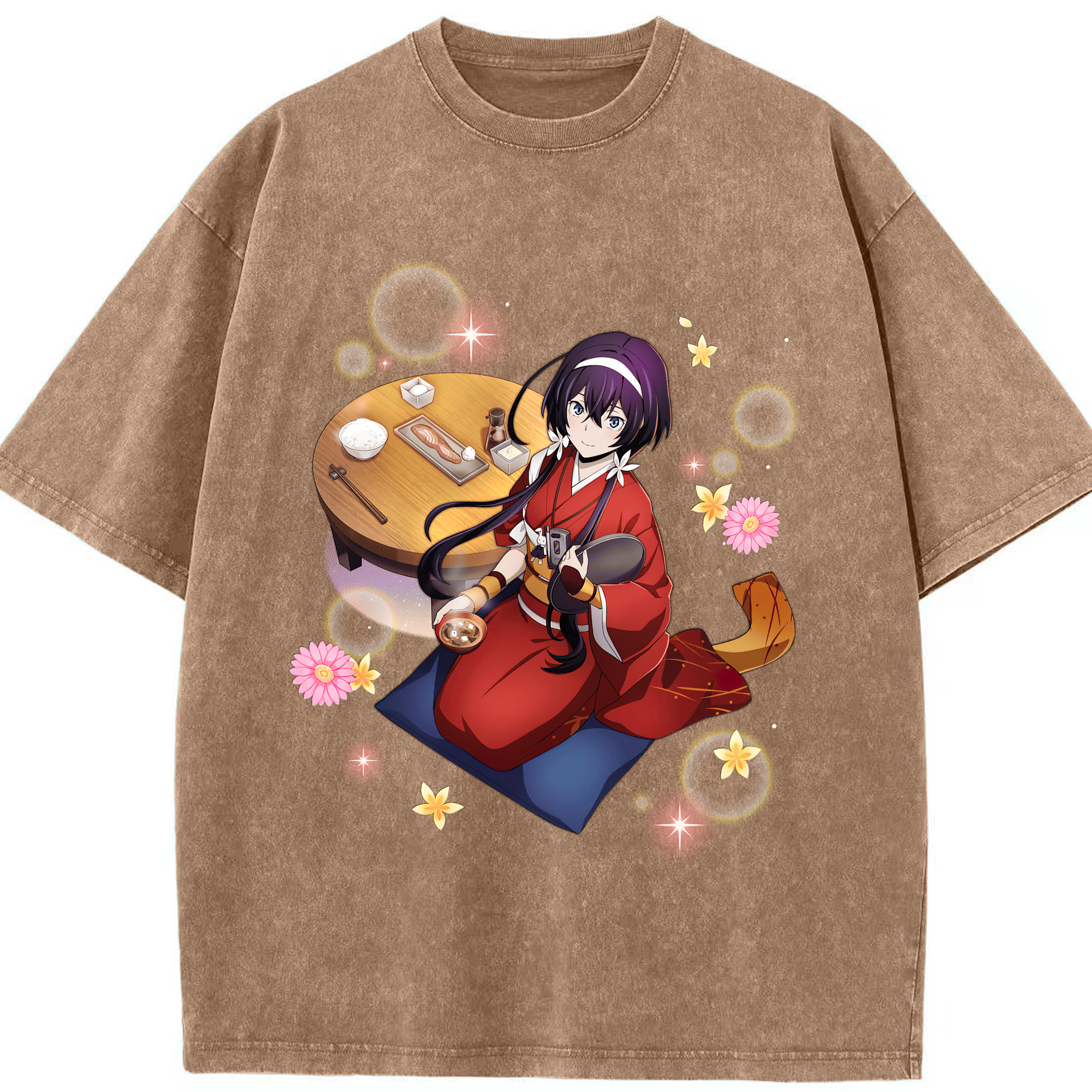 （画像用） 文豪ストレイドッグス Bungo Stray Dogs 綿100% ヴィンテージ風 半袖Tシャツ（フロントプリント）