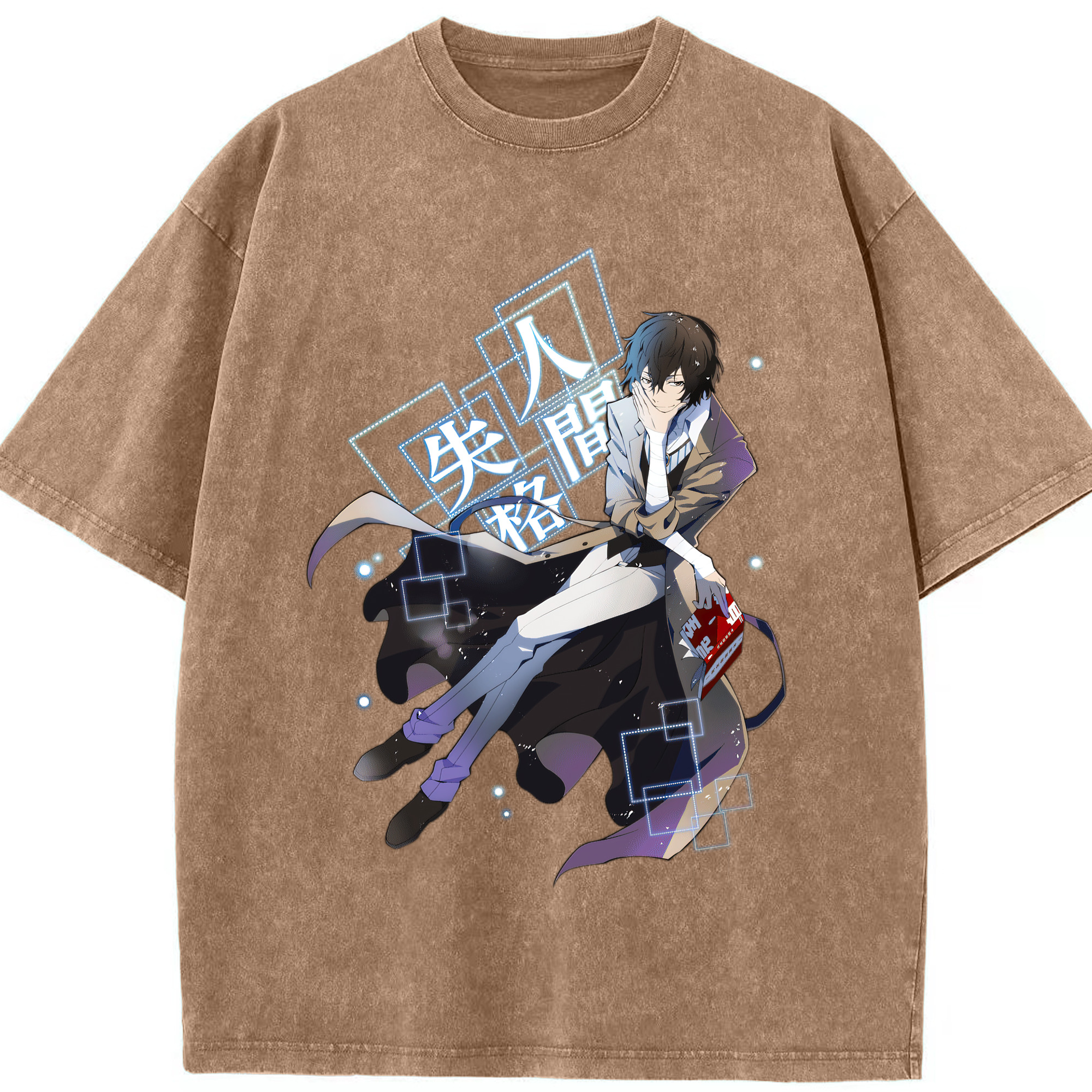 （画像用） 文豪ストレイドッグス Bungo Stray Dogs 綿100% ヴィンテージ風 半袖Tシャツ（フロントプリント）