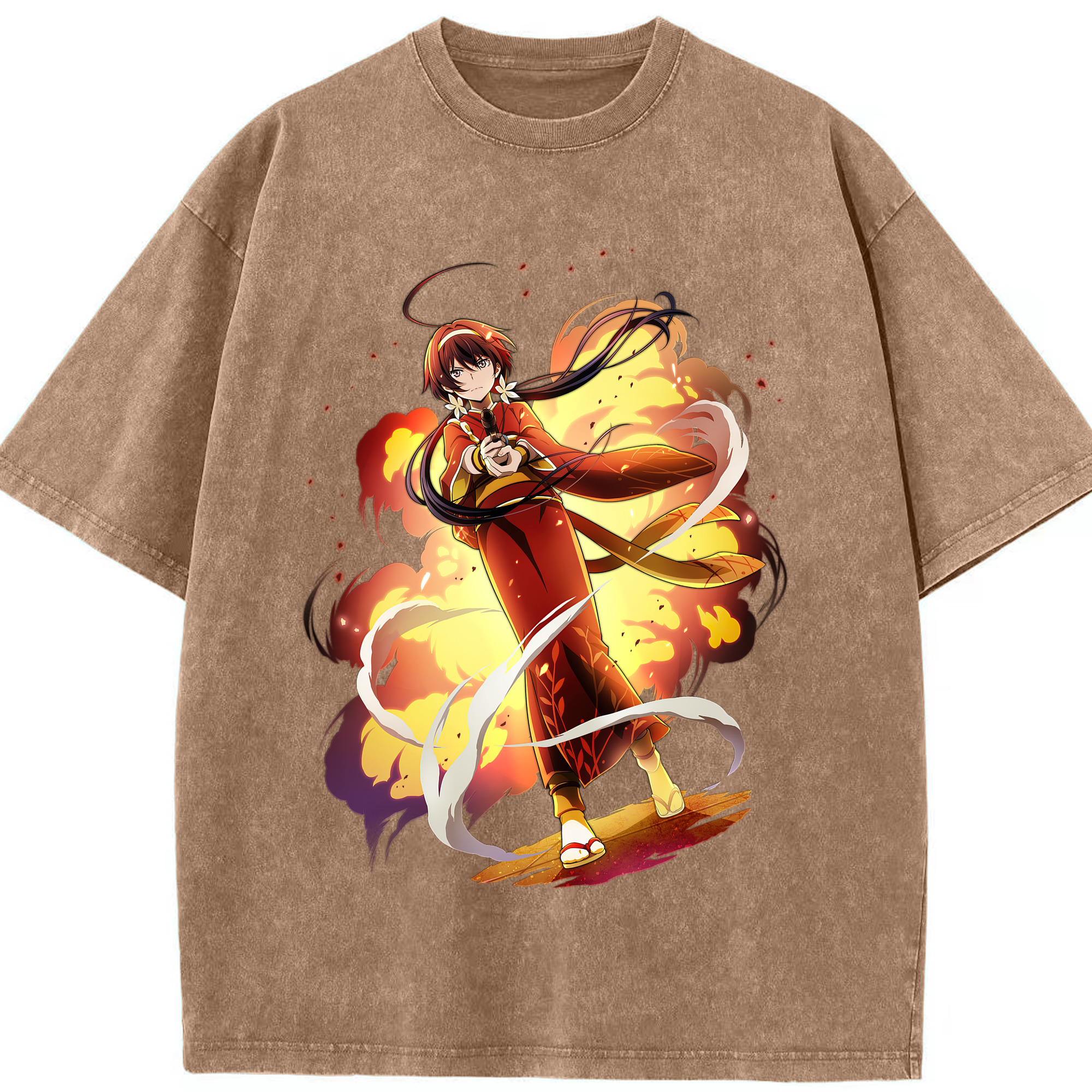 （画像用） 文豪ストレイドッグス Bungo Stray Dogs 綿100% ヴィンテージ風 半袖Tシャツ（フロントプリント）