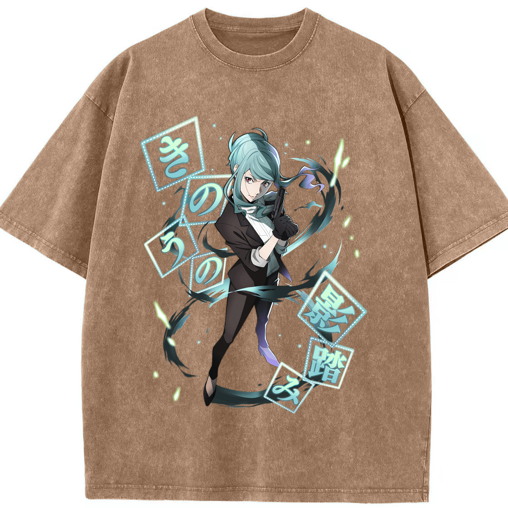 （画像用） 文豪ストレイドッグス Bungo Stray Dogs 綿100% ヴィンテージ風 半袖Tシャツ（フロントプリント）