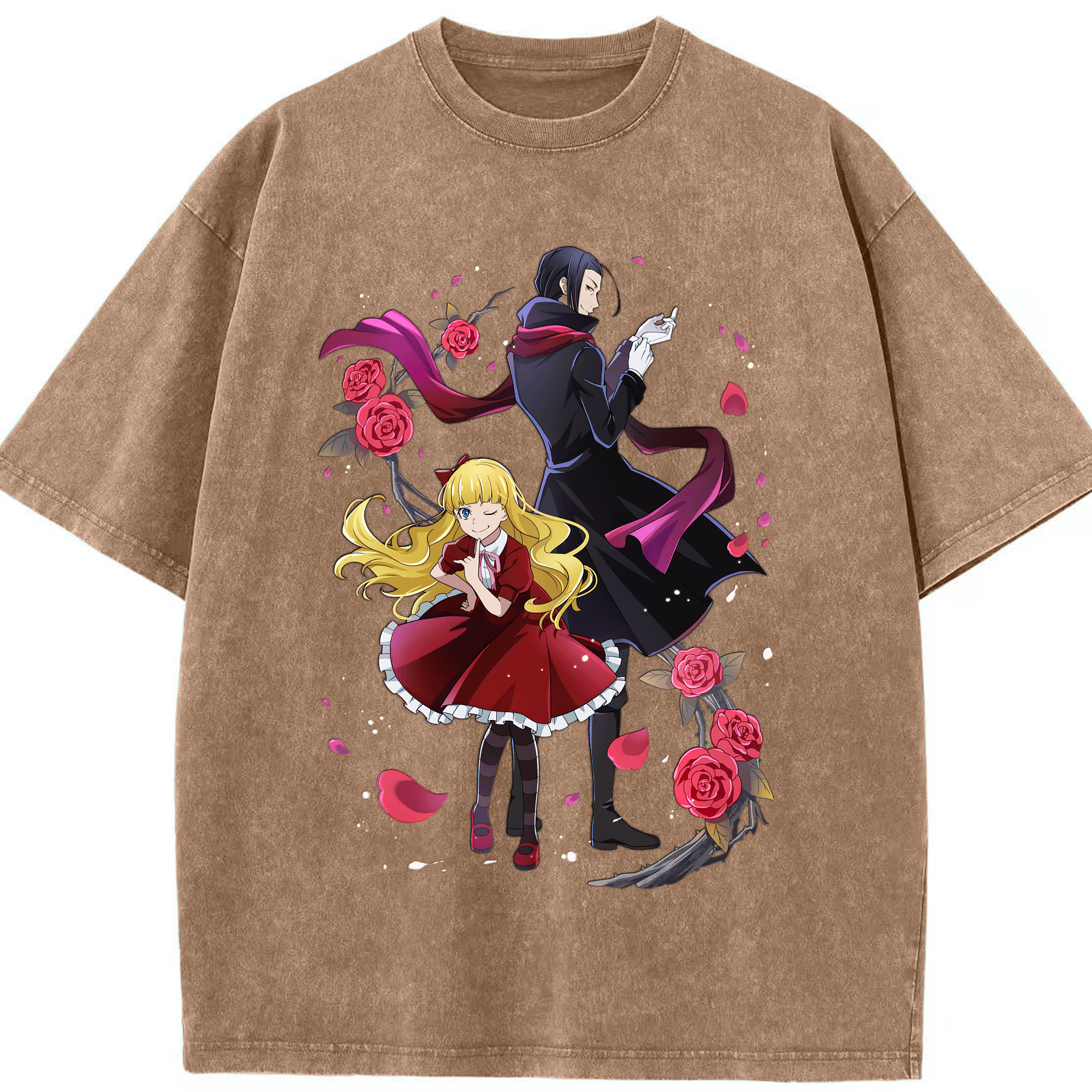 （画像用） 文豪ストレイドッグス Bungo Stray Dogs 綿100% ヴィンテージ風 半袖Tシャツ（フロントプリント）