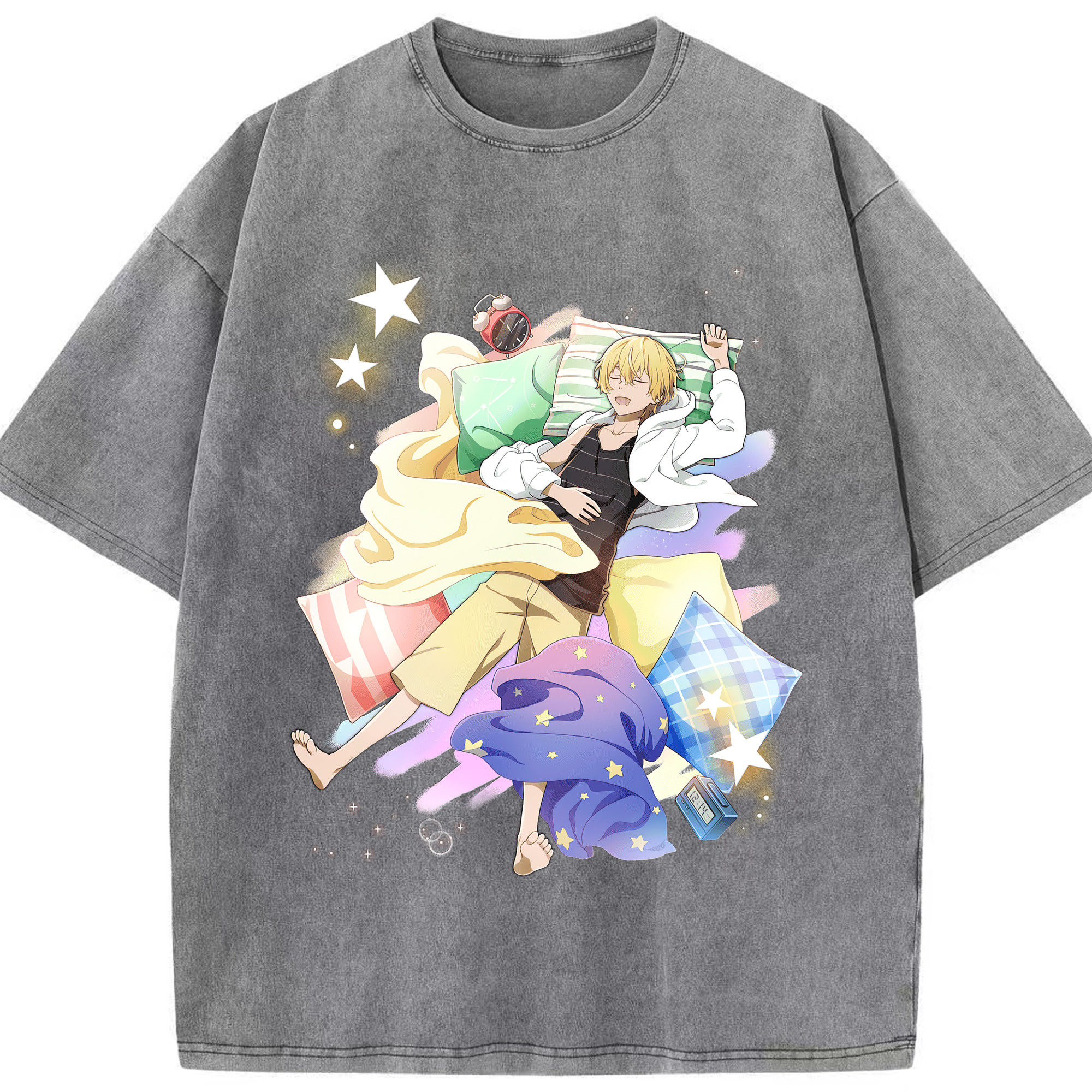 （画像用） 文豪ストレイドッグス Bungo Stray Dogs 綿100% ヴィンテージ風 半袖Tシャツ（フロントプリント）