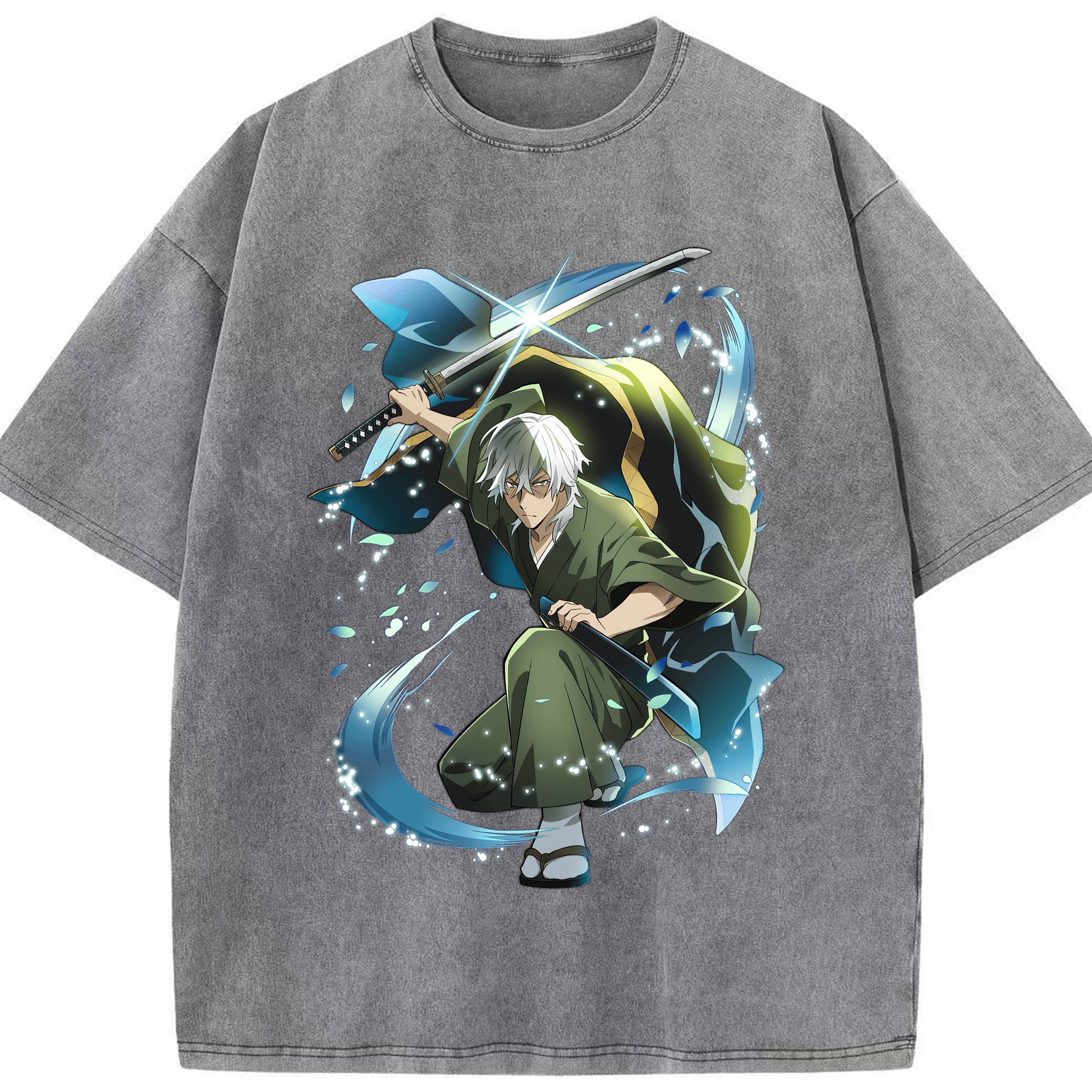 （画像用） 文豪ストレイドッグス Bungo Stray Dogs 綿100% ヴィンテージ風 半袖Tシャツ（フロントプリント）
