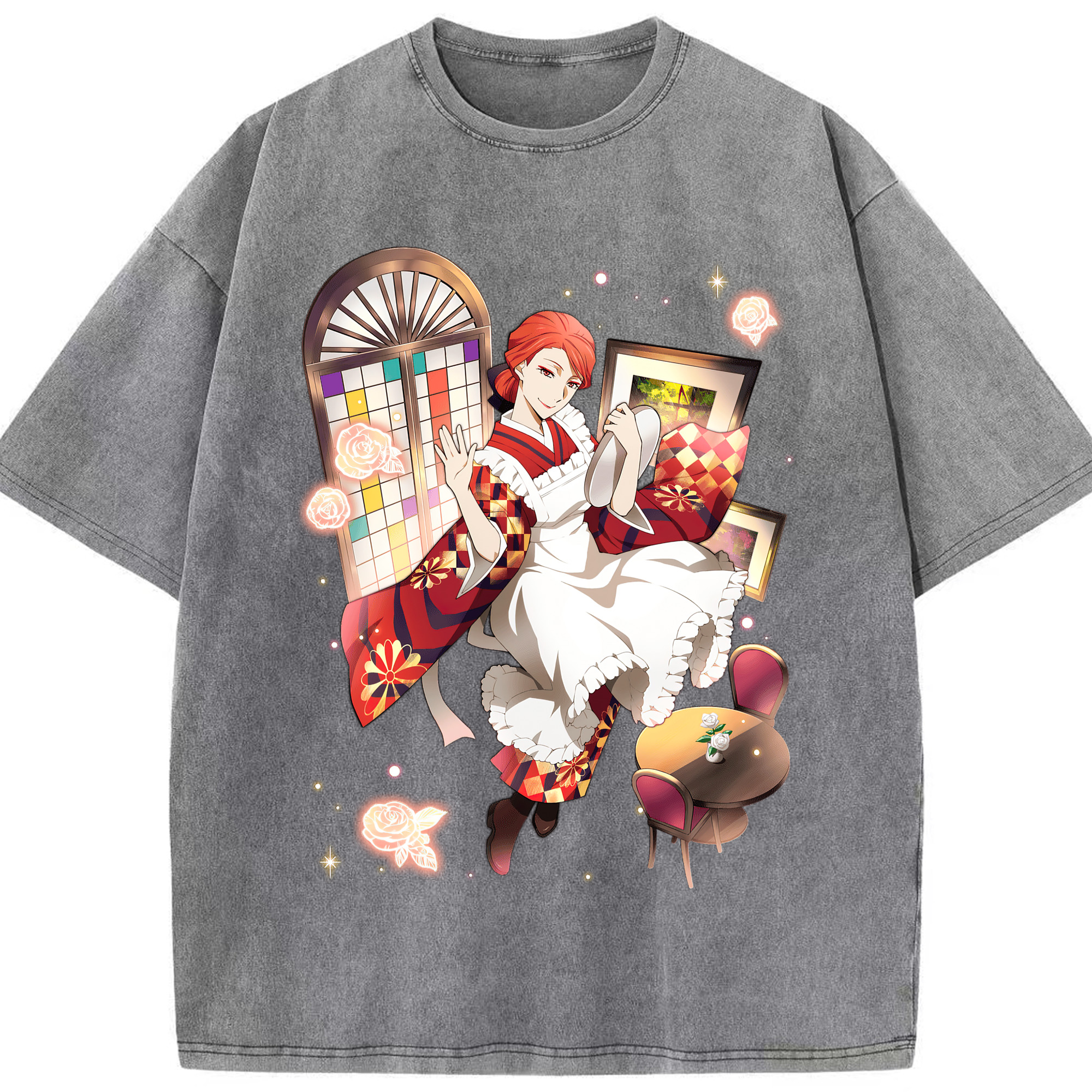 （画像用） 文豪ストレイドッグス Bungo Stray Dogs 綿100% ヴィンテージ風 半袖Tシャツ（フロントプリント）