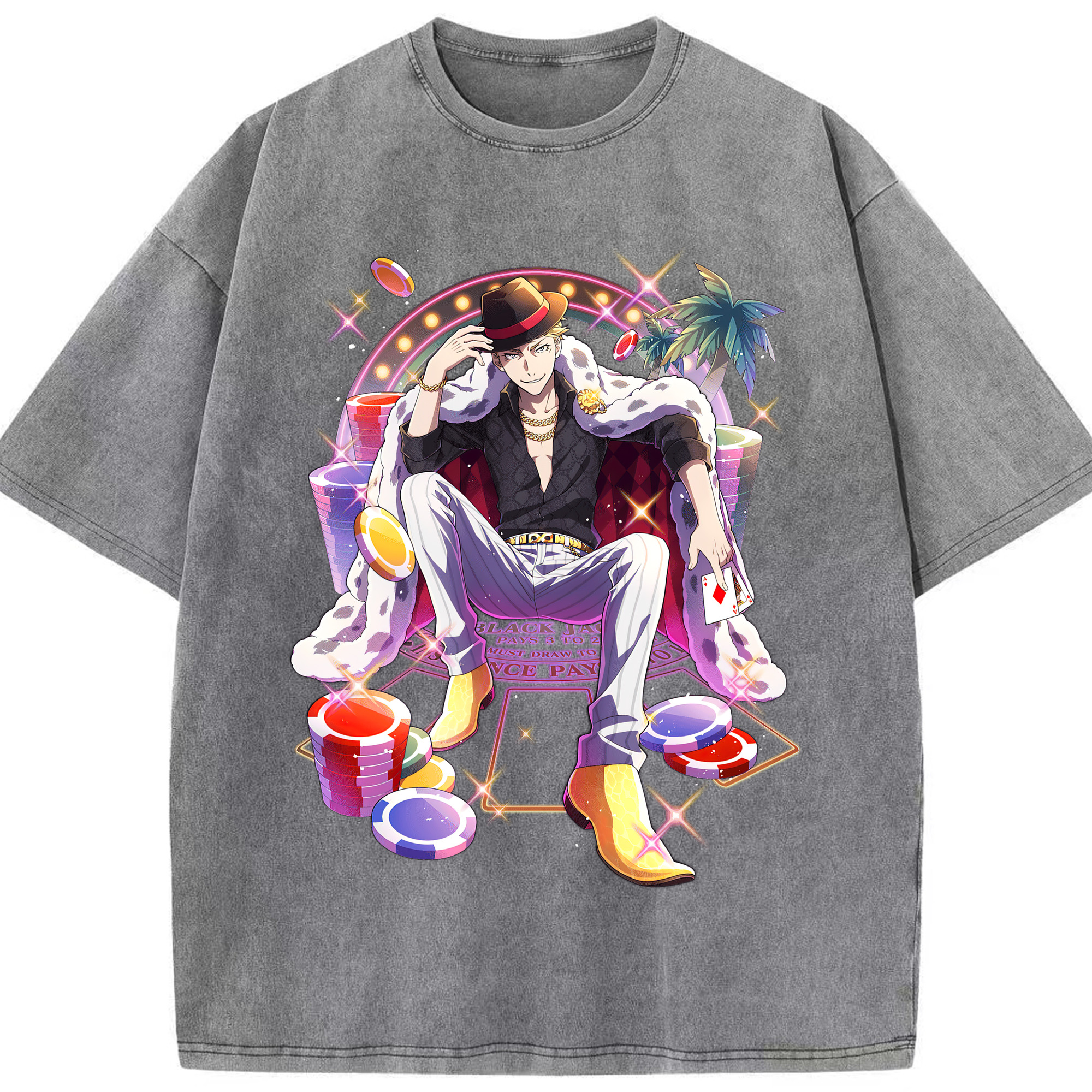 （画像用） 文豪ストレイドッグス Bungo Stray Dogs 綿100% ヴィンテージ風 半袖Tシャツ（フロントプリント）
