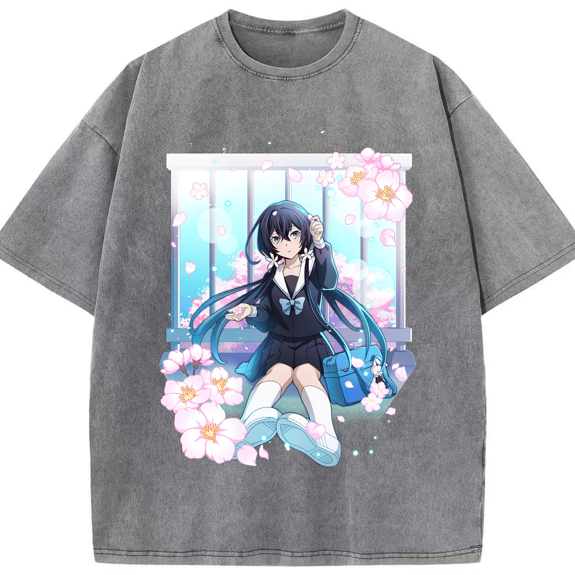 （画像用） 文豪ストレイドッグス Bungo Stray Dogs 綿100% ヴィンテージ風 半袖Tシャツ（フロントプリント）