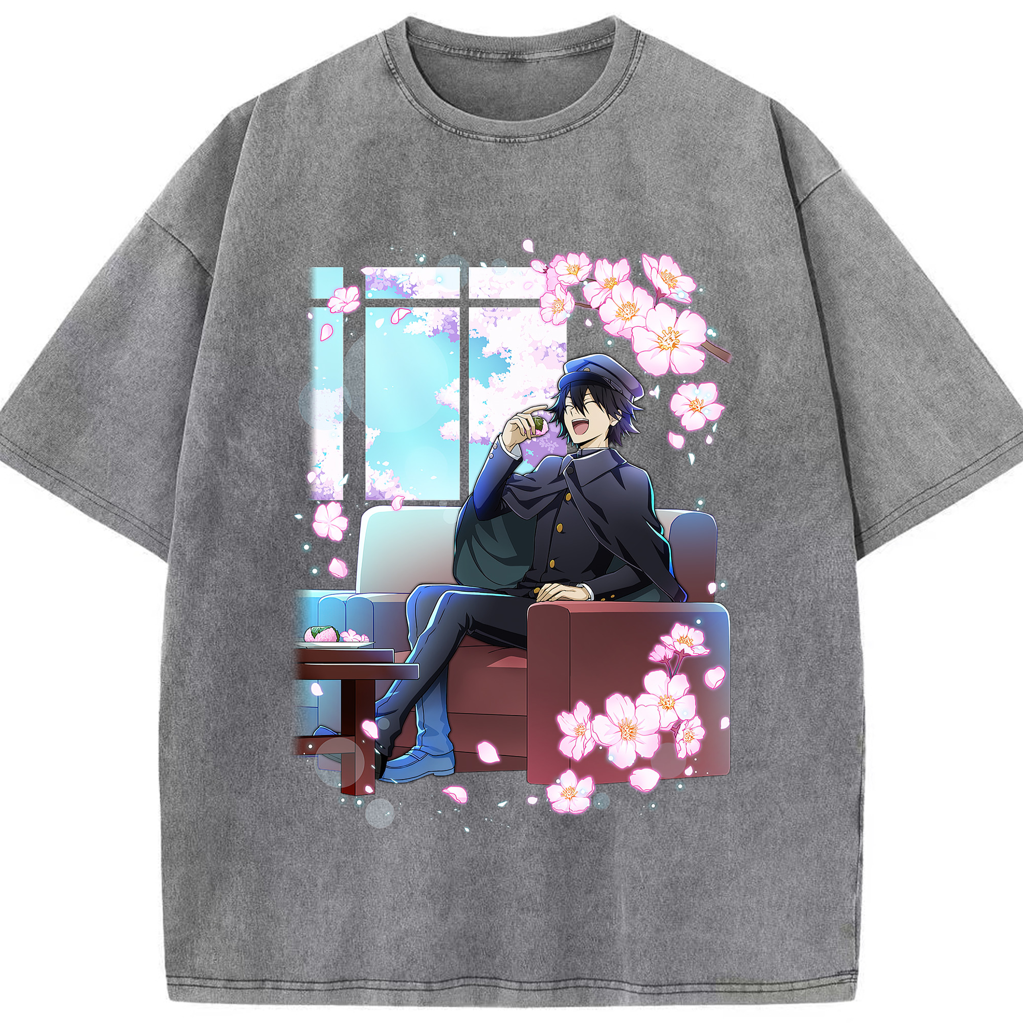 （画像用） 文豪ストレイドッグス Bungo Stray Dogs 綿100% ヴィンテージ風 半袖Tシャツ（フロントプリント）