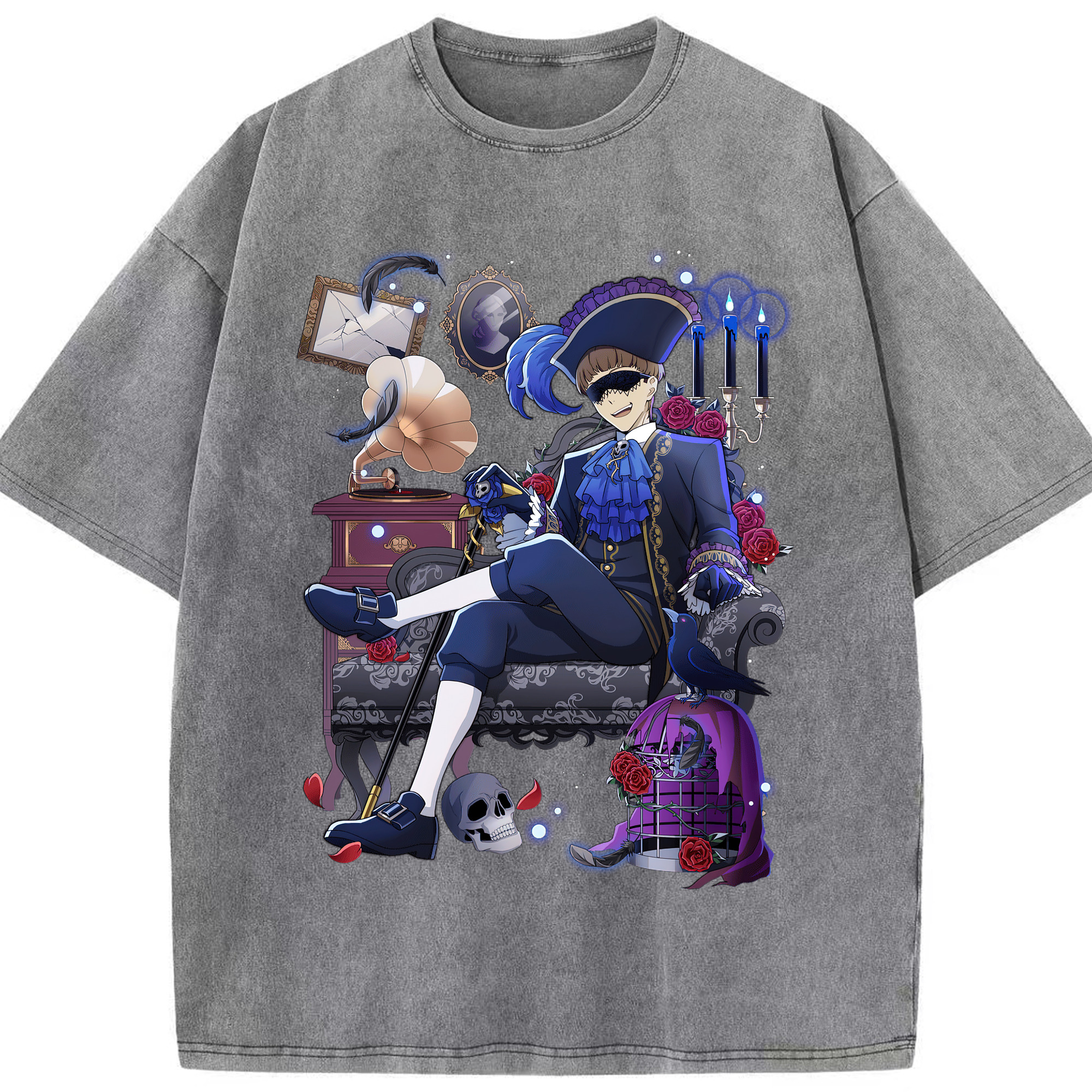 （画像用） 文豪ストレイドッグス Bungo Stray Dogs 綿100% ヴィンテージ風 半袖Tシャツ（フロントプリント）