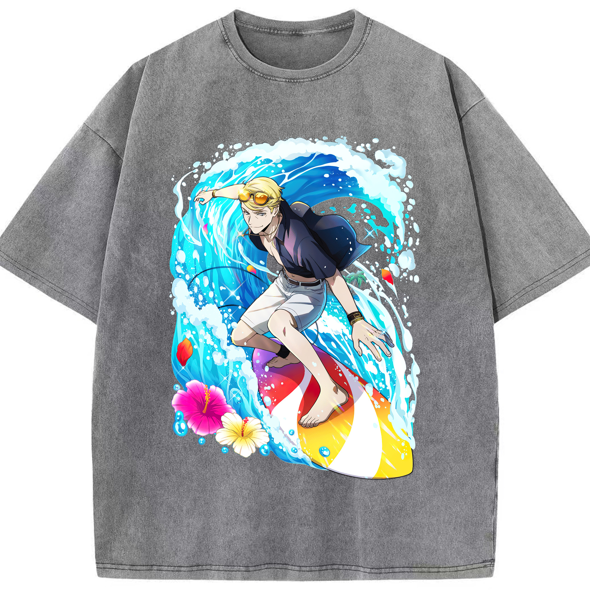 文豪ストレイドッグス Bungo Stray Dogs 綿100% ヴィンテージ風 半袖Tシャツ（フロントプリント）