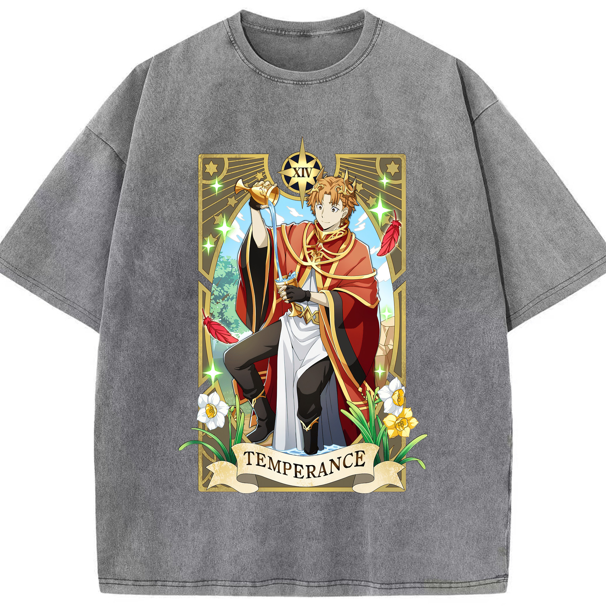 （画像用） 文豪ストレイドッグス Bungo Stray Dogs 綿100% ヴィンテージ風 半袖Tシャツ（フロントプリント）