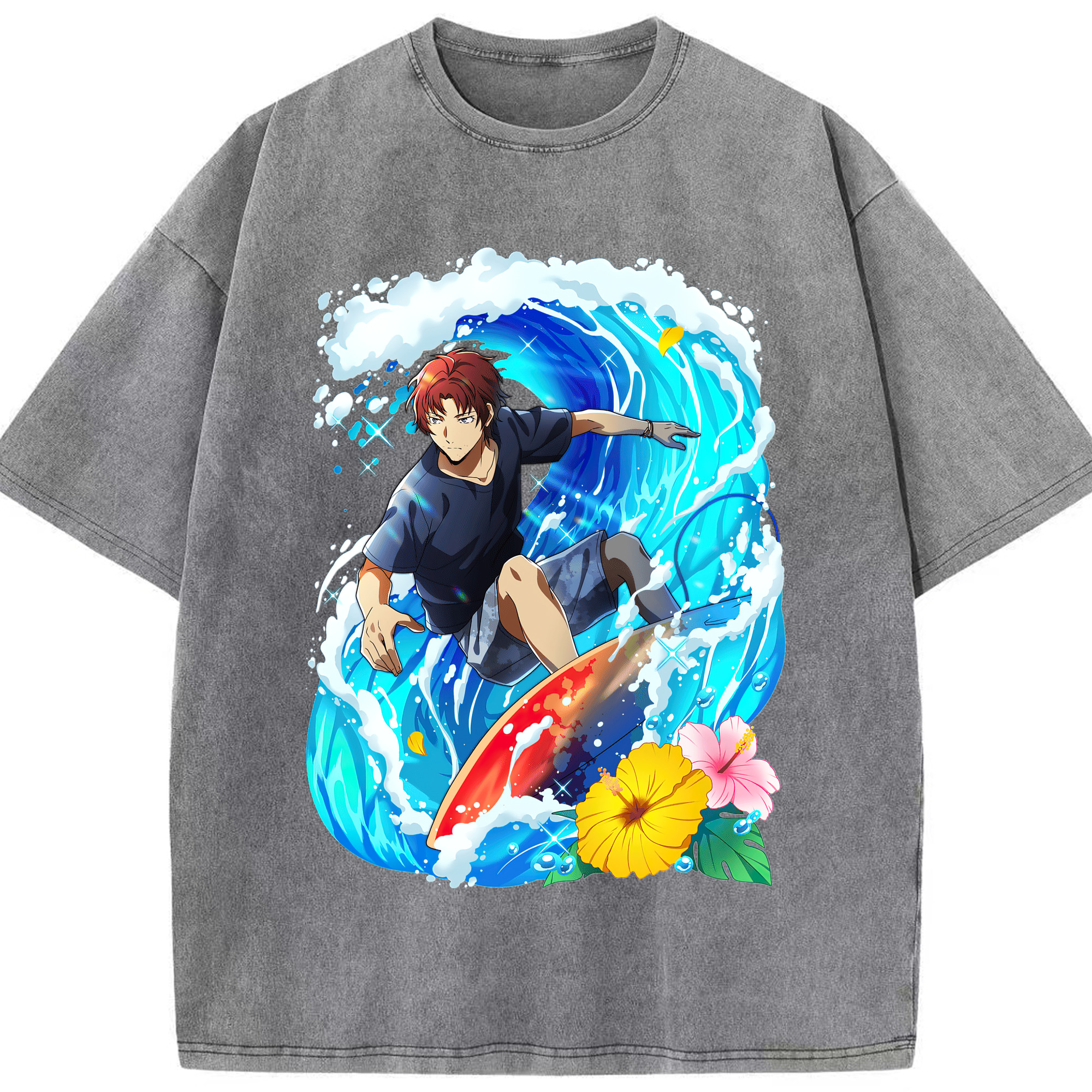 （画像用） 文豪ストレイドッグス Bungo Stray Dogs 綿100% ヴィンテージ風 半袖Tシャツ（フロントプリント）