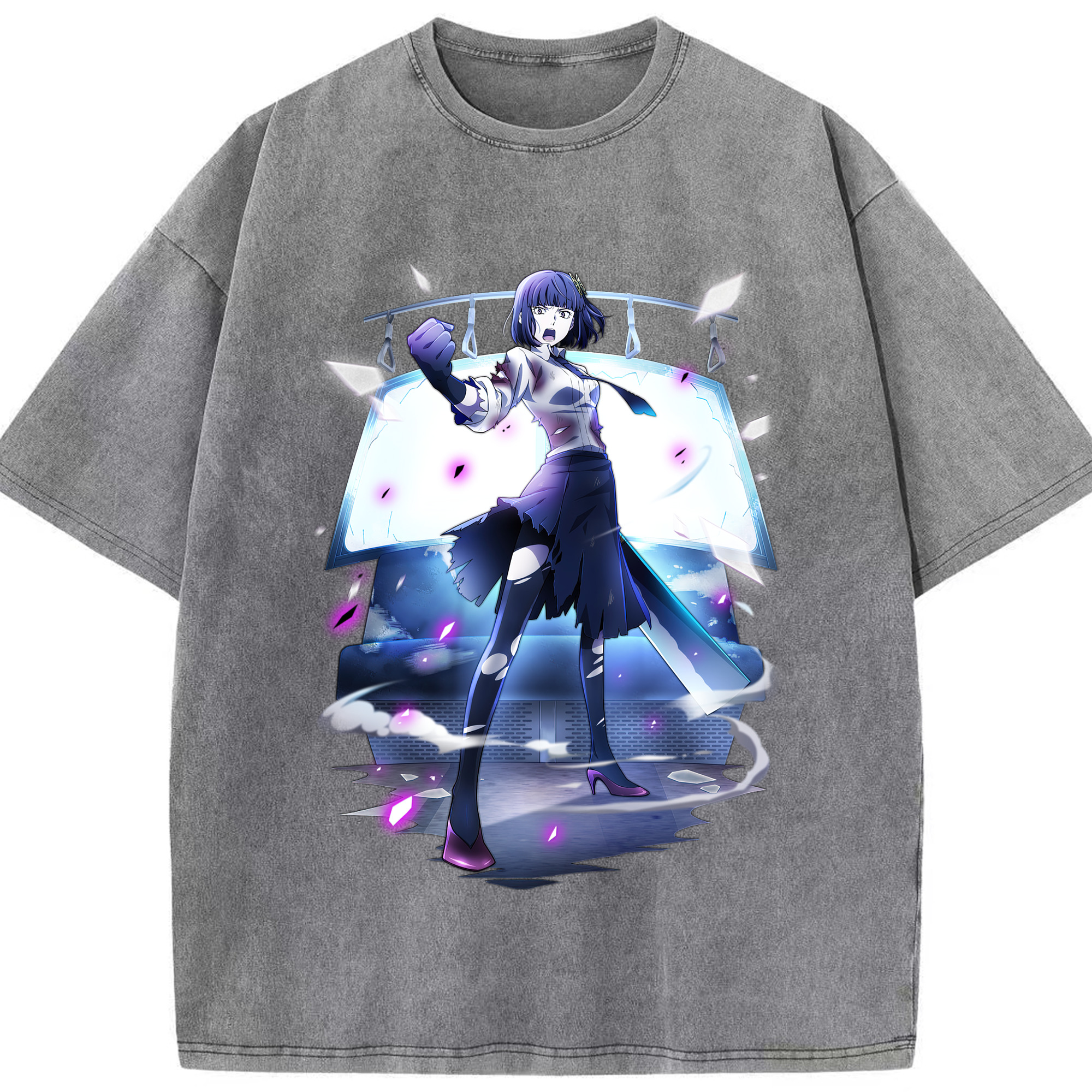 （画像用） 文豪ストレイドッグス Bungo Stray Dogs 綿100% ヴィンテージ風 半袖Tシャツ（フロントプリント）