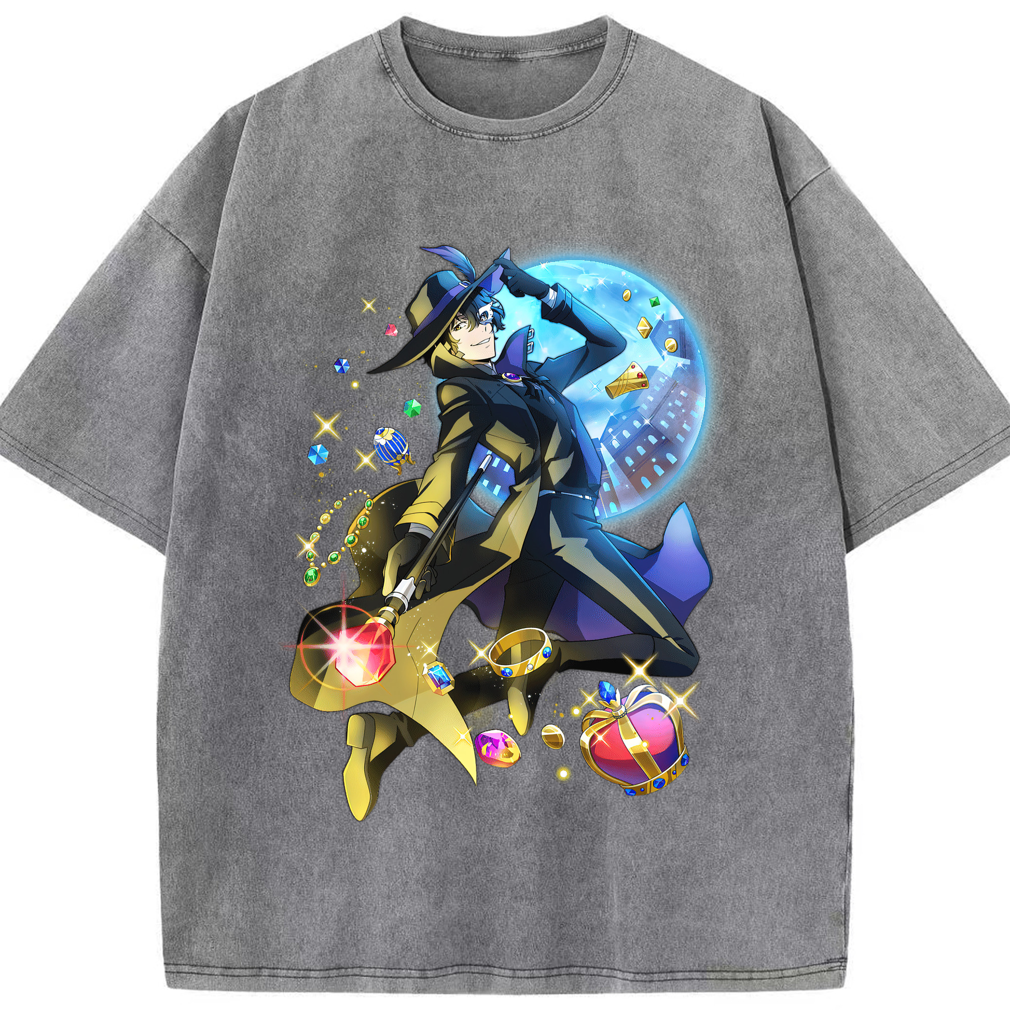 （画像用） 文豪ストレイドッグス Bungo Stray Dogs 綿100% ヴィンテージ風 半袖Tシャツ（フロントプリント）