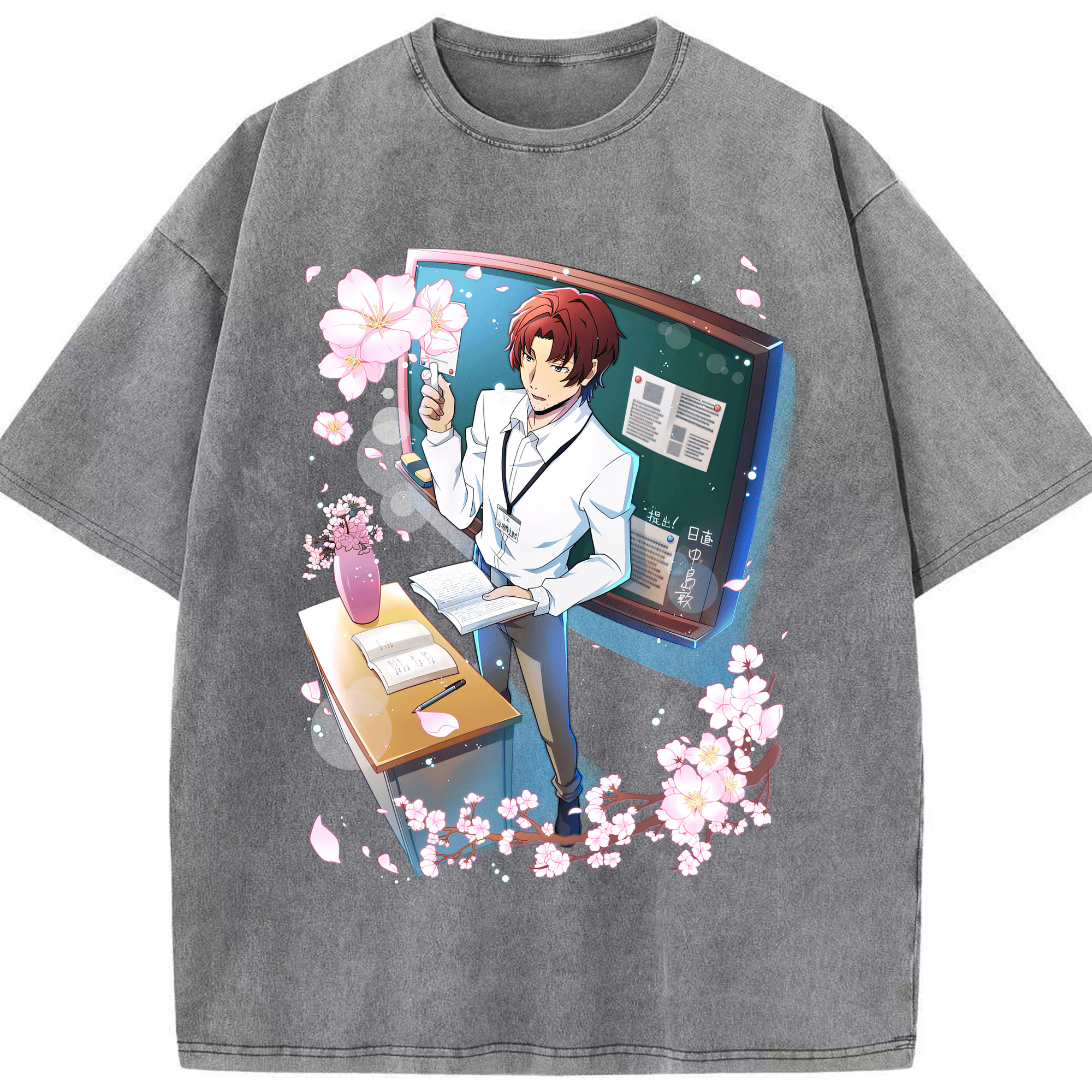 （画像用） 文豪ストレイドッグス Bungo Stray Dogs 綿100% ヴィンテージ風 半袖Tシャツ（フロントプリント）