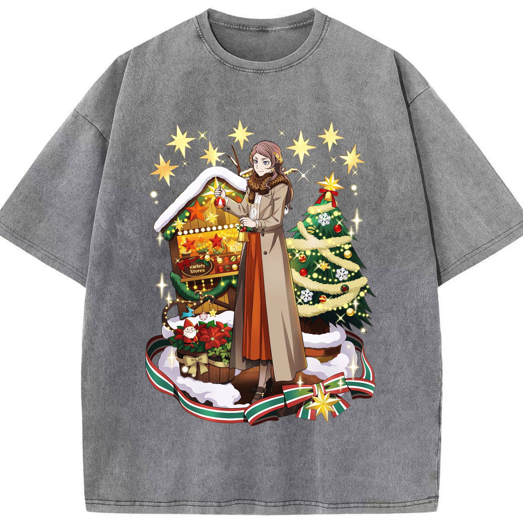 （画像用） 文豪ストレイドッグス Bungo Stray Dogs 綿100% ヴィンテージ風 半袖Tシャツ（フロントプリント）