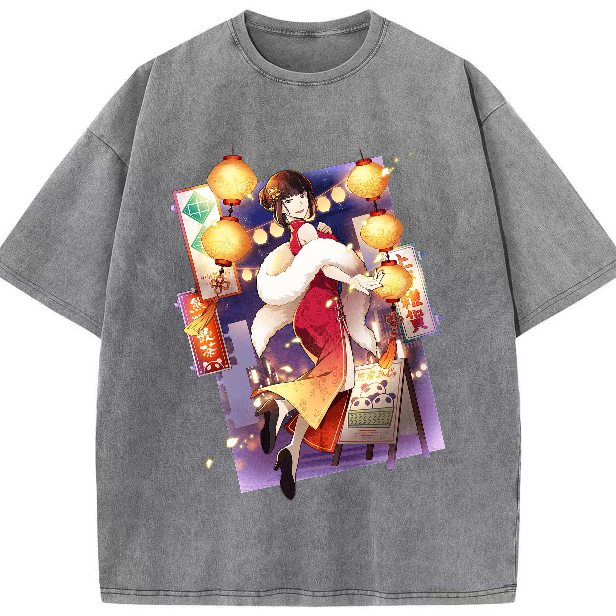 （画像用） 文豪ストレイドッグス Bungo Stray Dogs 綿100% ヴィンテージ風 半袖Tシャツ（フロントプリント）