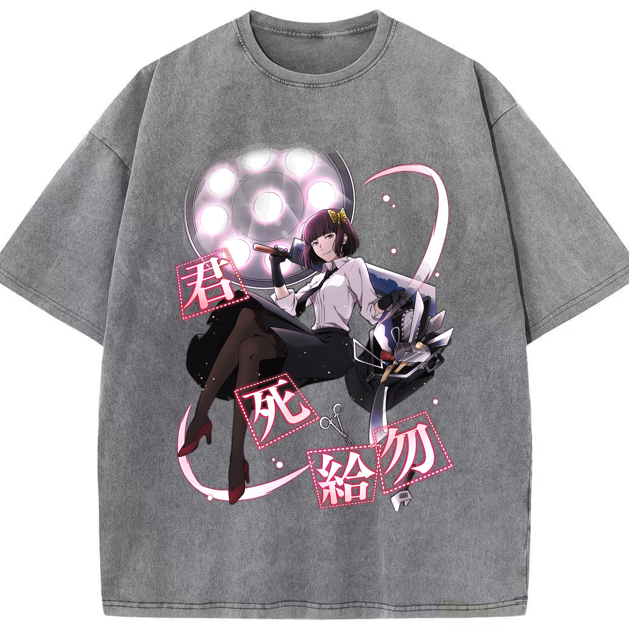 （画像用） 文豪ストレイドッグス Bungo Stray Dogs 綿100% ヴィンテージ風 半袖Tシャツ（フロントプリント）